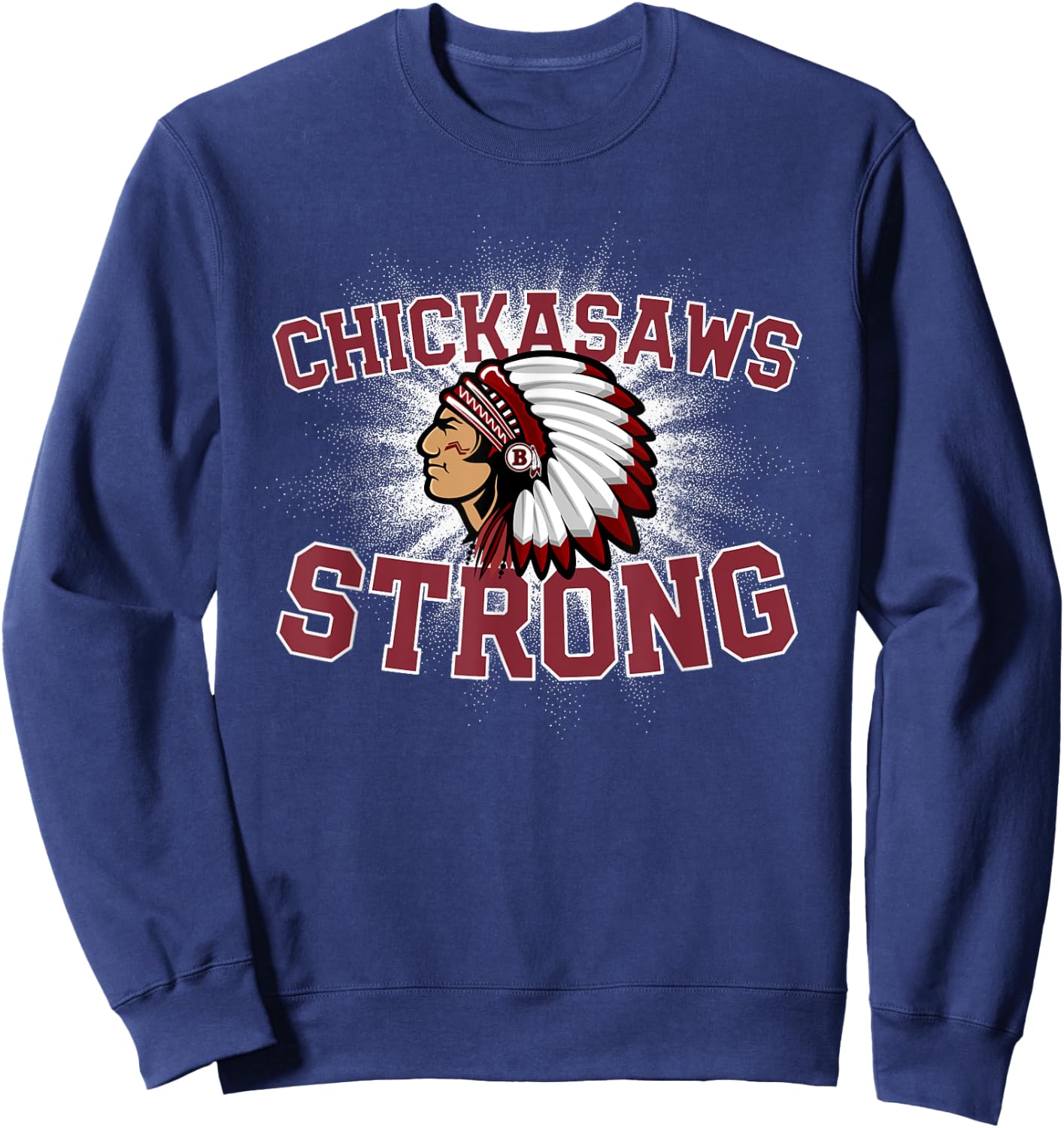 Blytheville Chickasaws Logo Strong Flag HS Sweatshirt - Sweatshirt | Navy