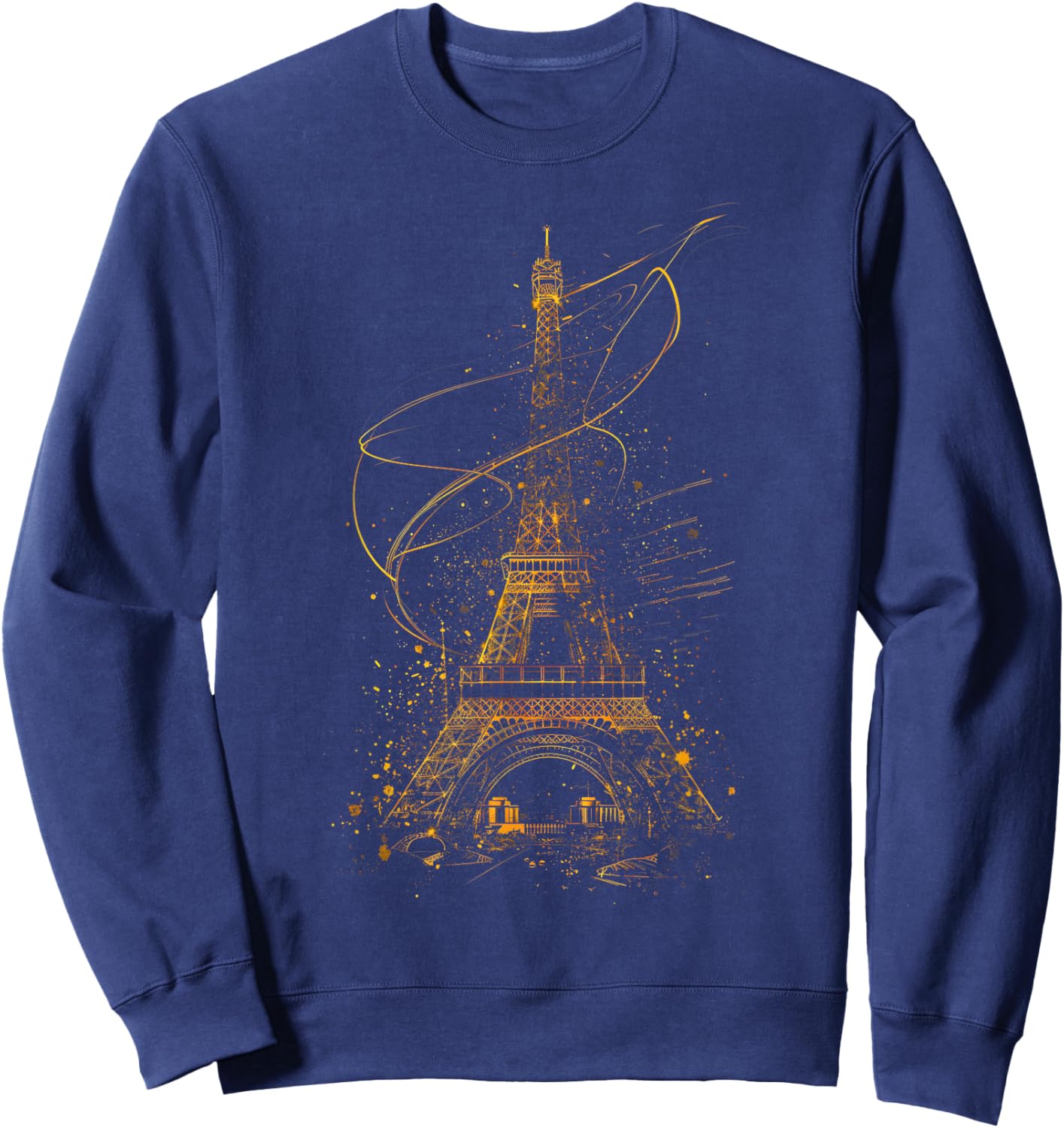 Eiffel Tower Paris France Souvenir Architecture Landmark Sweatshirt - Sweatshirt | Navy