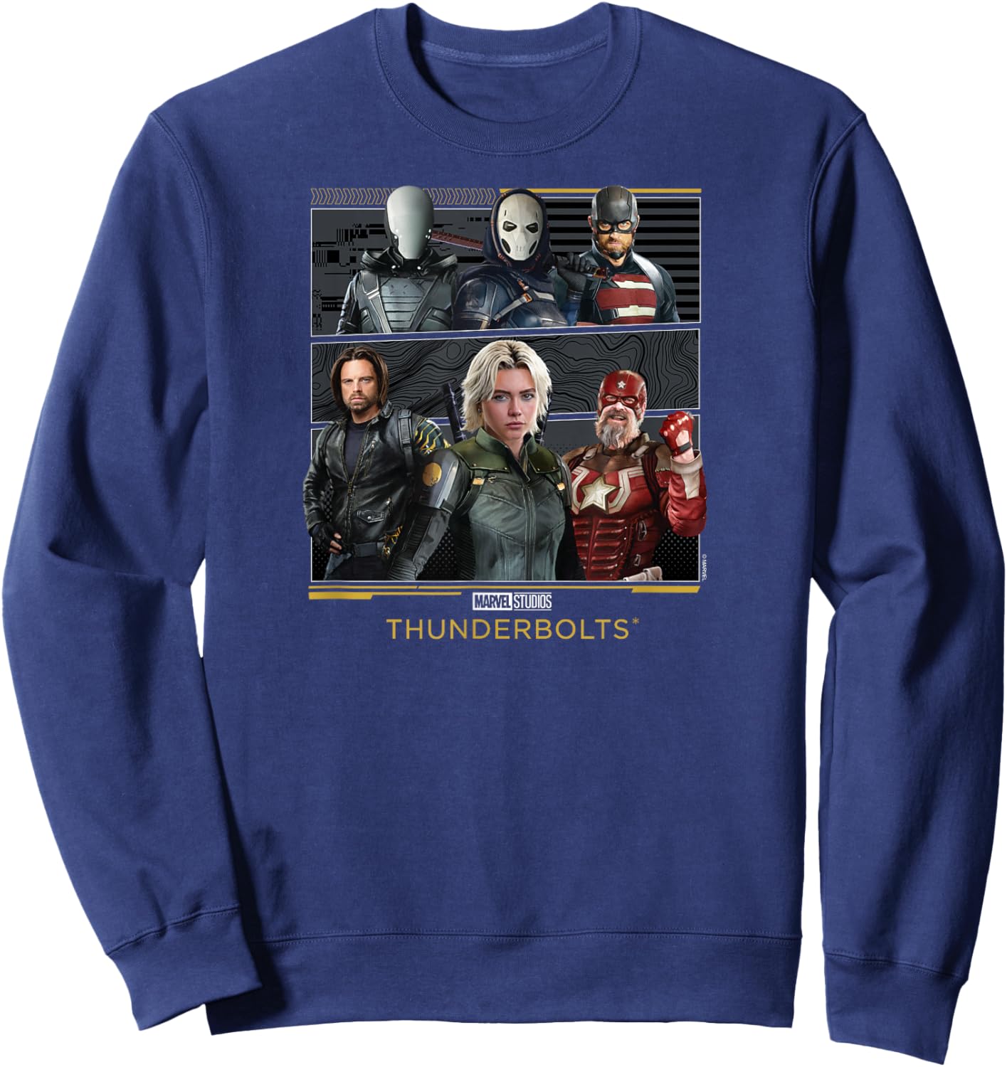 Marvel's Thunderbolts - Character Grid Sweatshirt - Sweatshirt | Navy