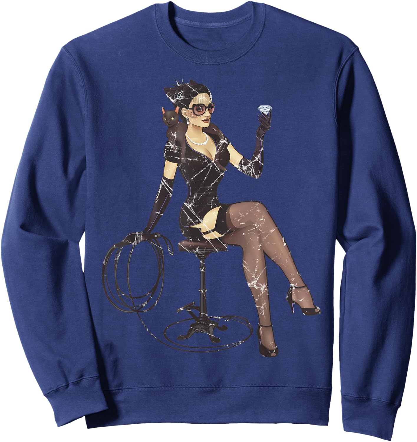 DC Bombshells Catwoman Sweatshirt - Sweatshirt | Navy