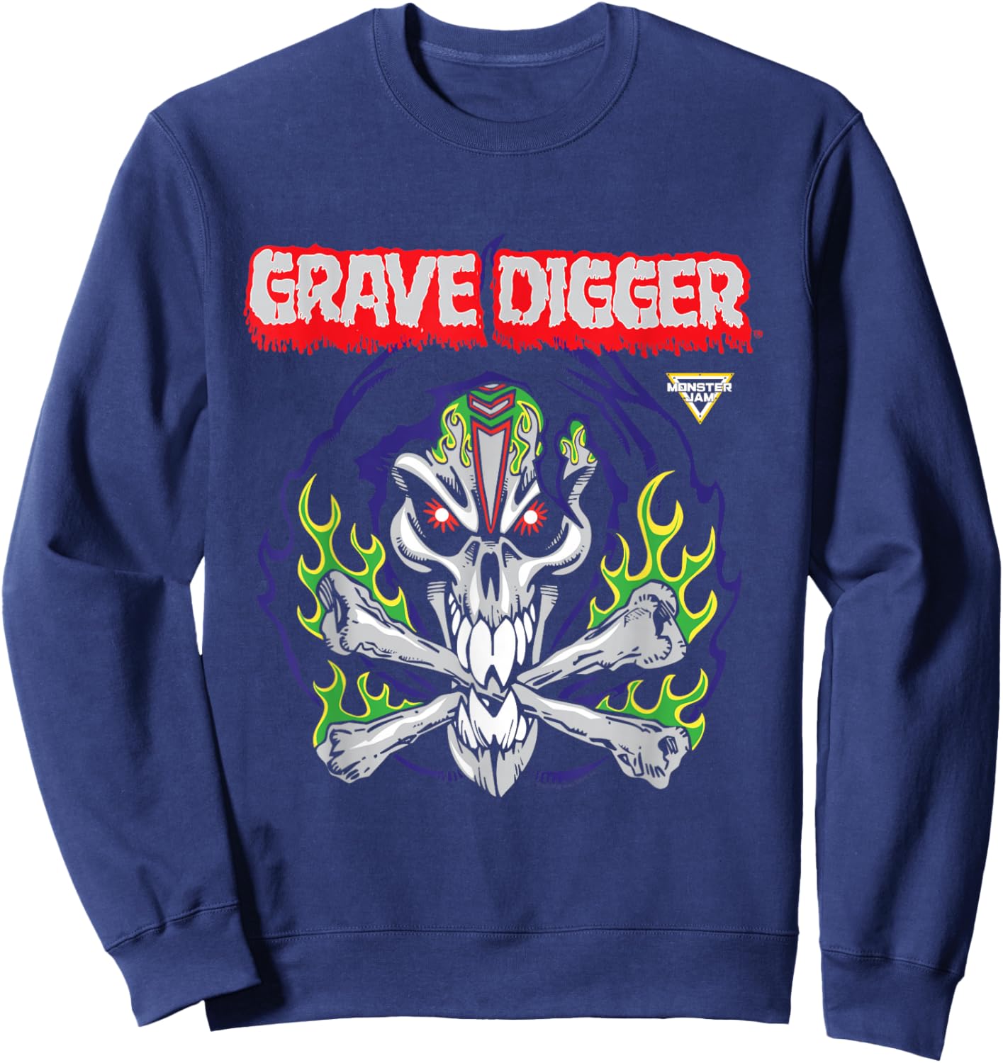 Monster Jam Grave Digger Grim Reaper Sweatshirt - Sweatshirt | Navy