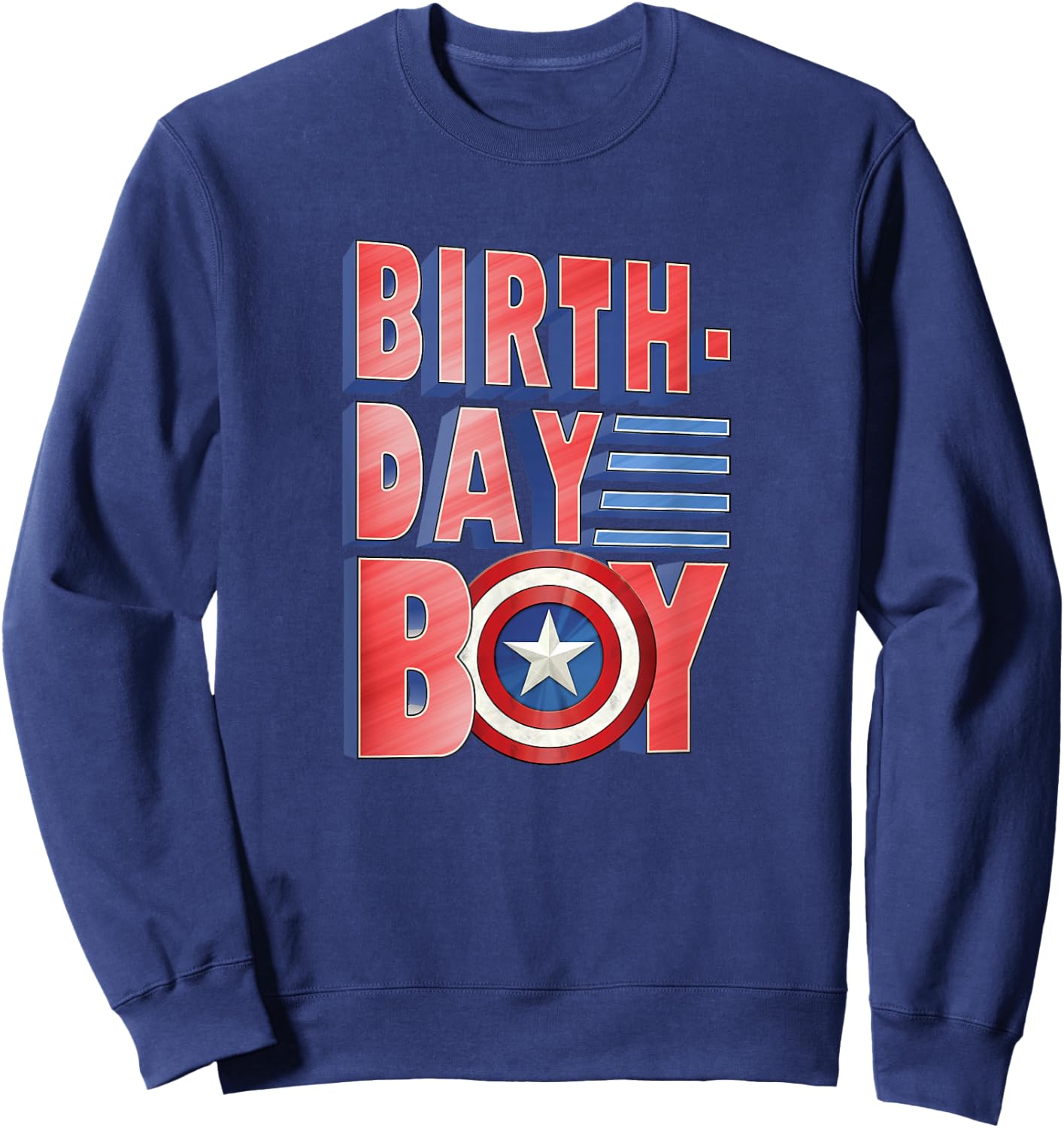 Marvel Avengers Captain America Birthday Boy Sweatshirt - Sweatshirt | Navy