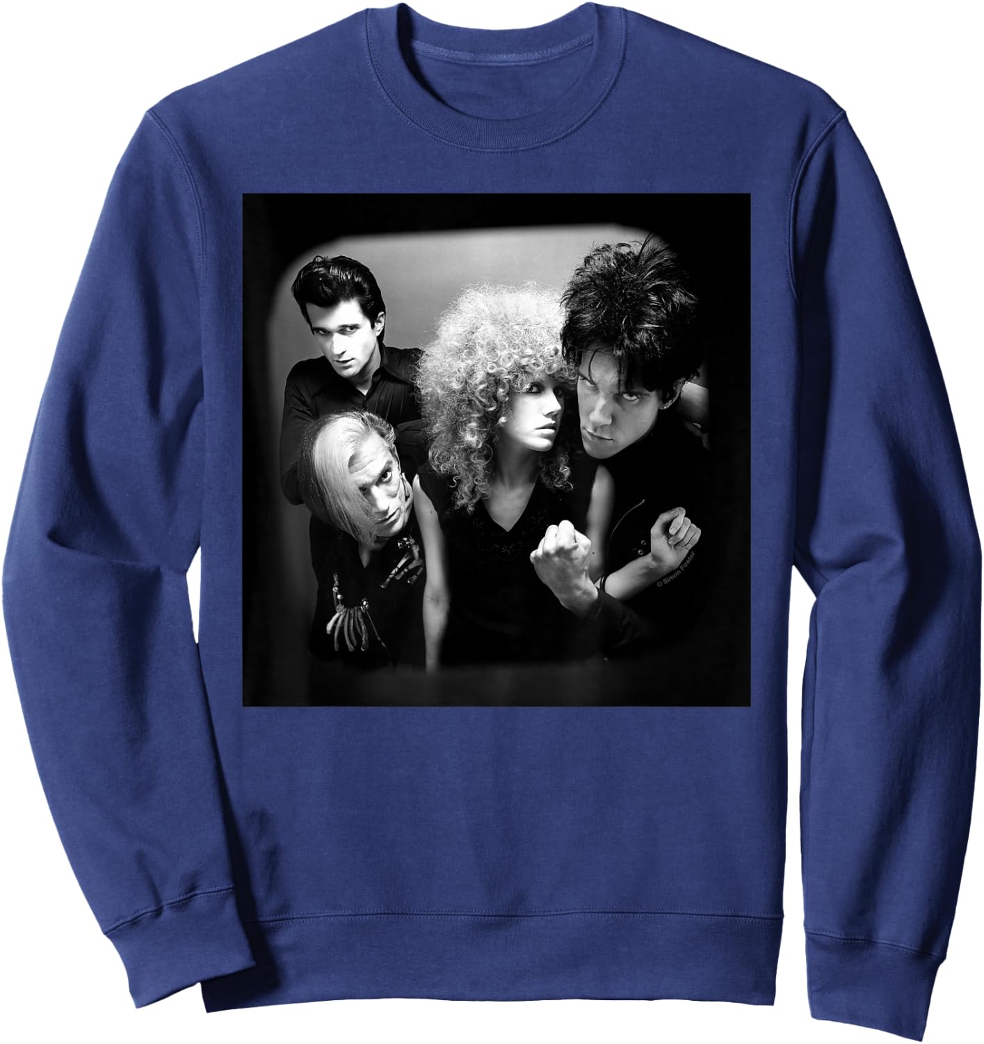 The Cramps Punk Band Photoshoot By Simon Fowler Sweatshirt - Sweatshirt | Navy