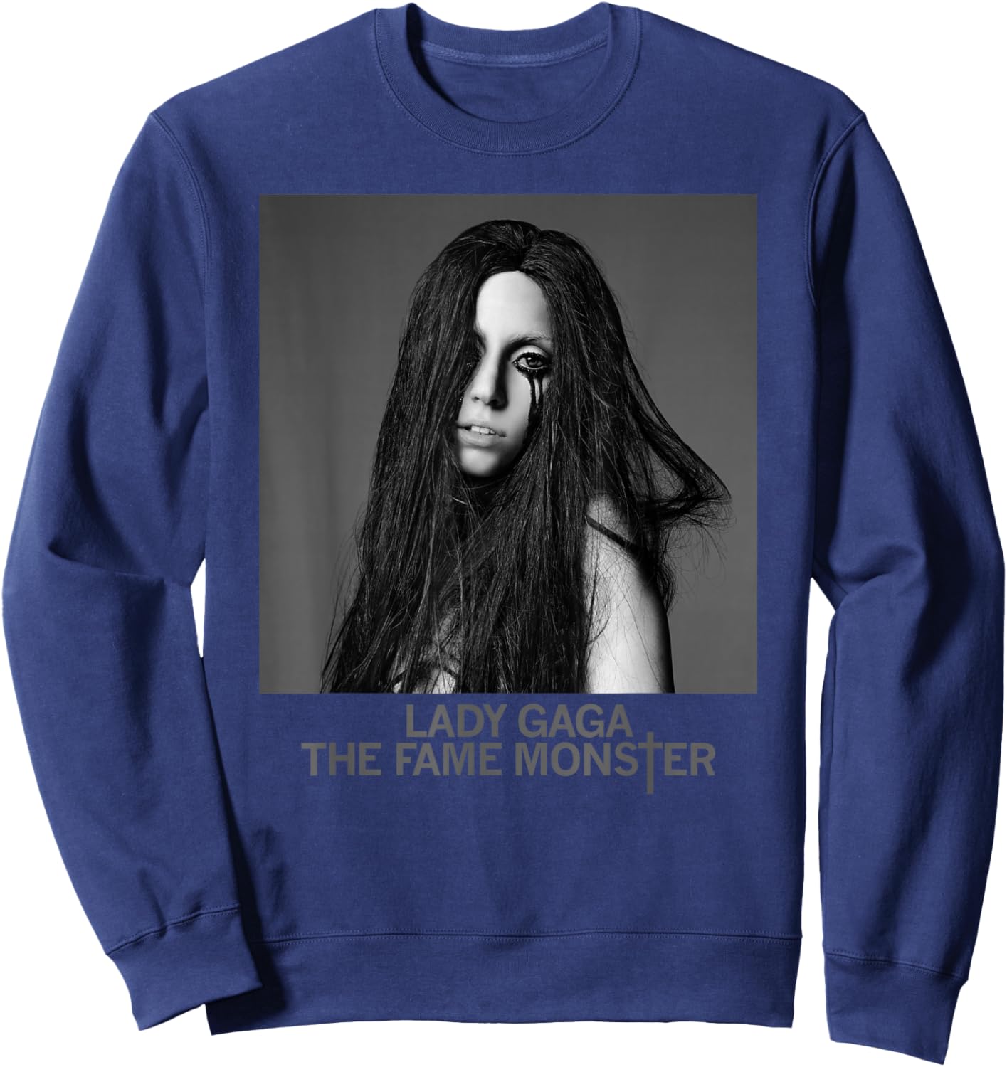 Official Lady Gaga The Fame Monster Brunette Sweatshirt - Sweatshirt | Navy