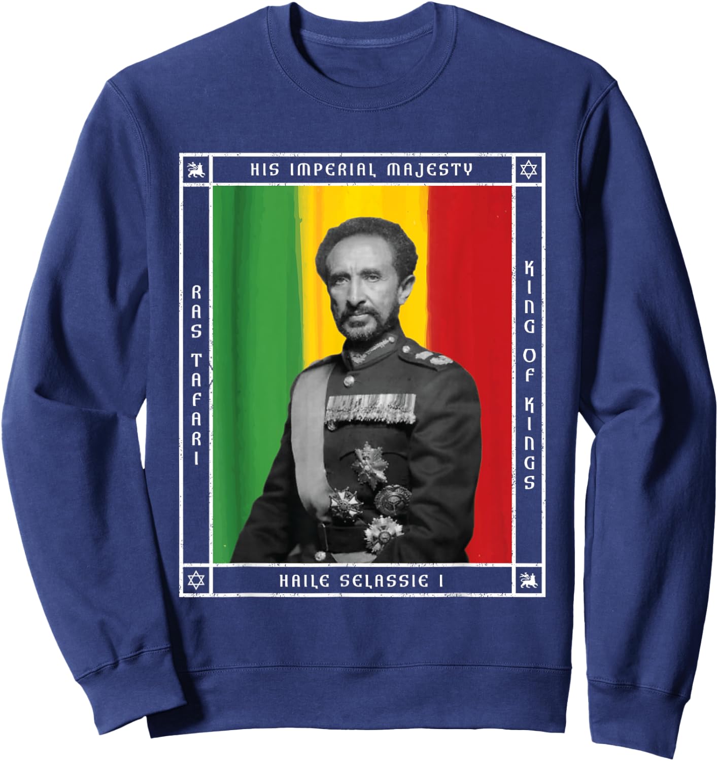 His Imperial Majesty Haile Selassie I Sweatshirt - Sweatshirt | Navy