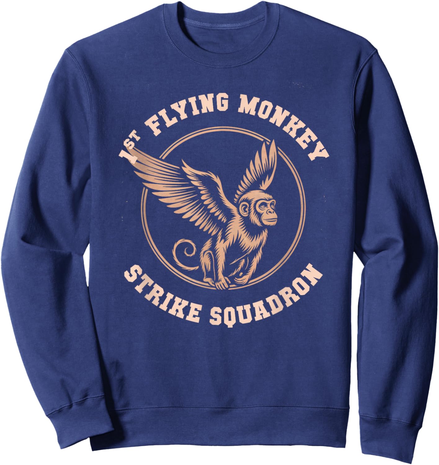 1st Flying Monkeys Strike Squadron Air Wizard Military Force Sweatshirt - Sweatshirt | Navy