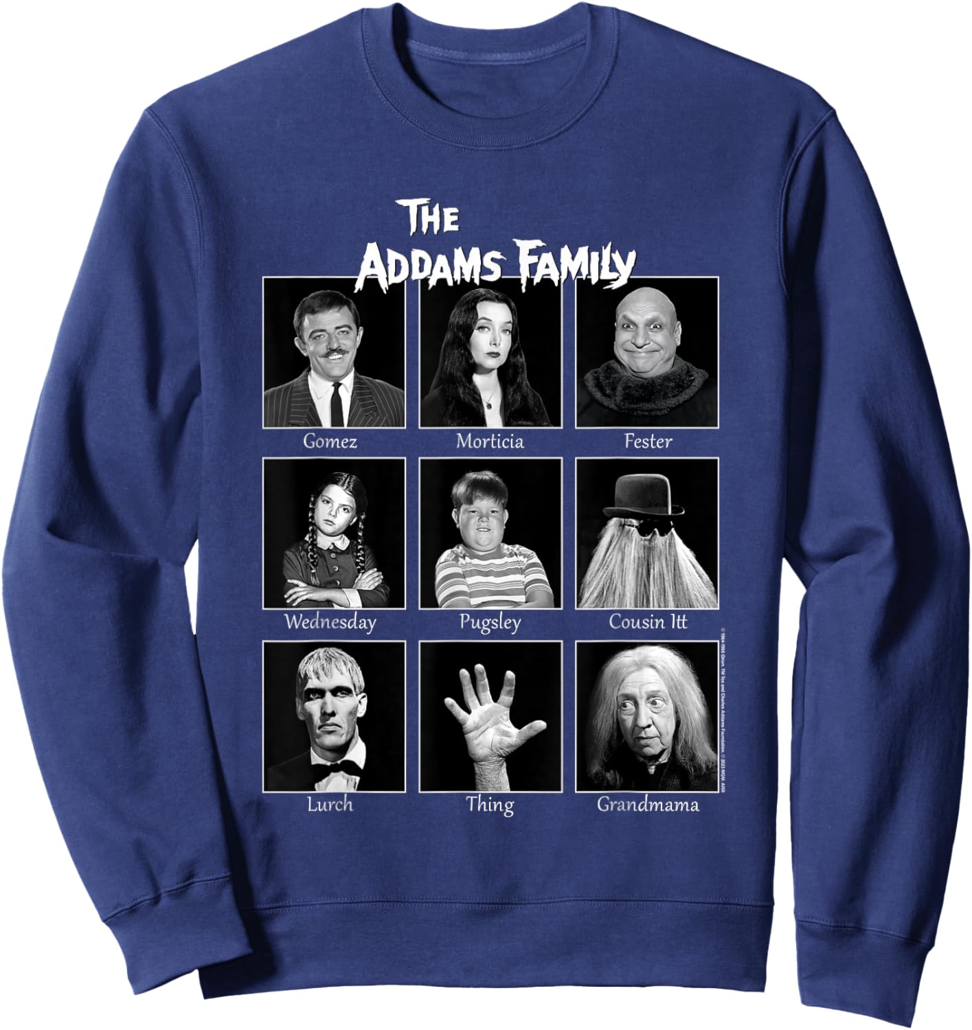 The Addams Family Portraits Sweatshirt - Sweatshirt | Navy