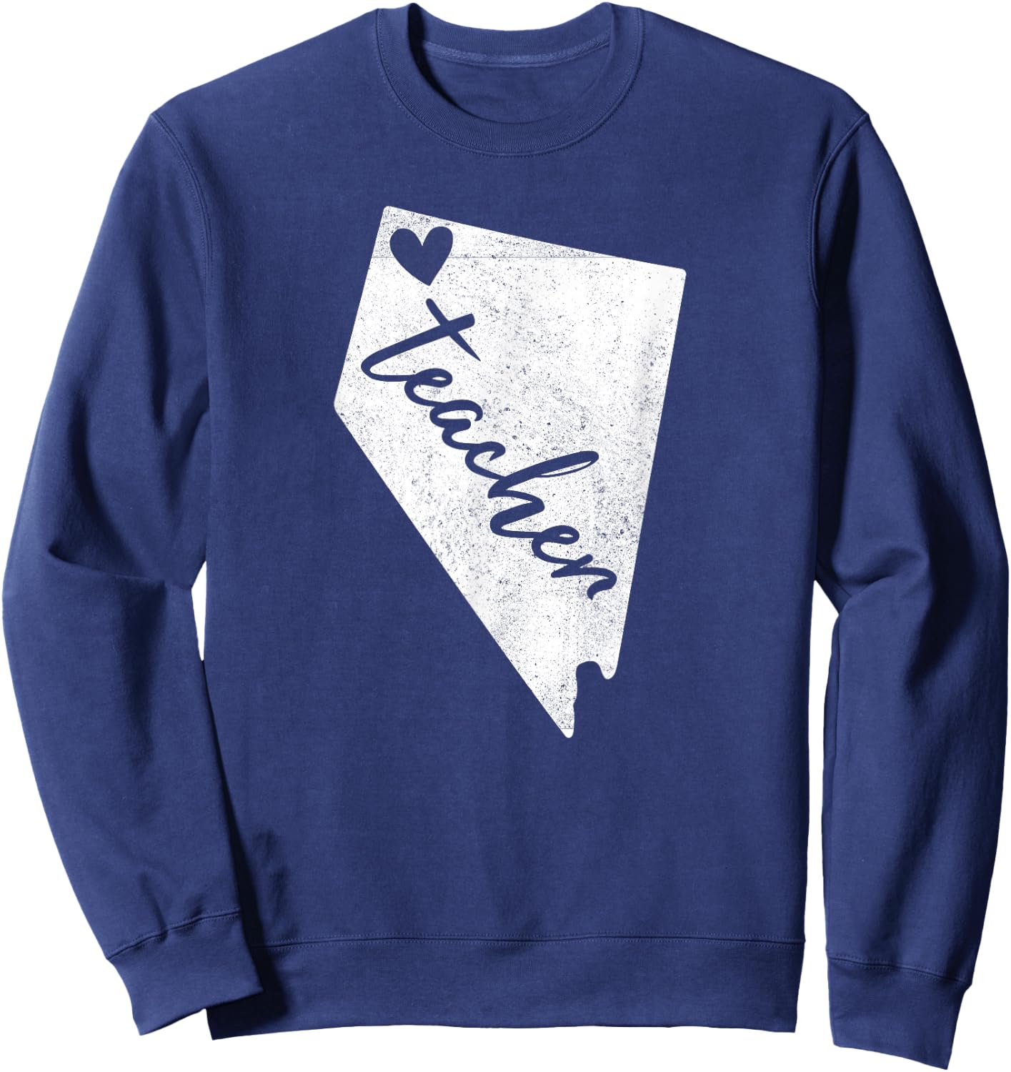 Red For Ed Nevada Teacher T Shirts, RedForEd Shirt. Sweatshirt - Sweatshirt | Navy