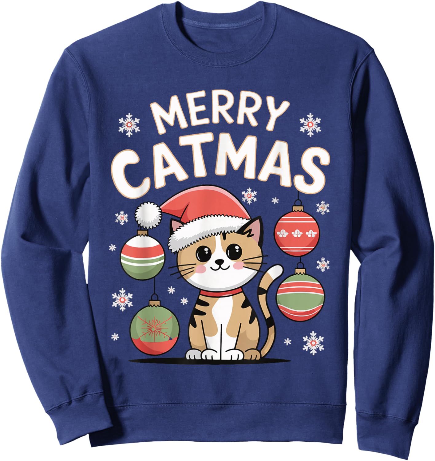 Merry Catmas Sweatshirt - Sweatshirt | Navy