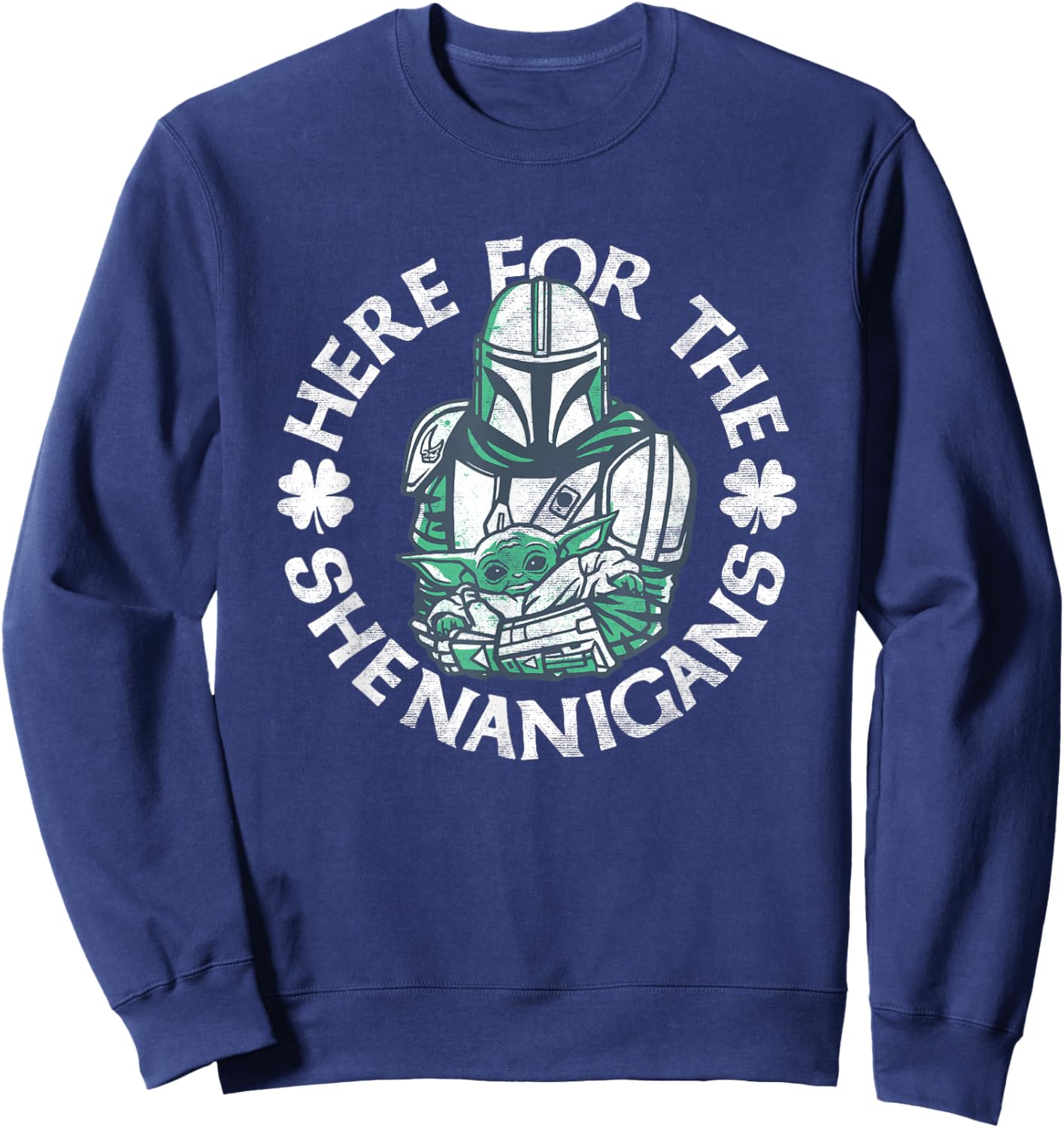 Star Wars The Mandalorian St. Patrick's Day Shenanigans Sweatshirt - Sweatshirt | Navy