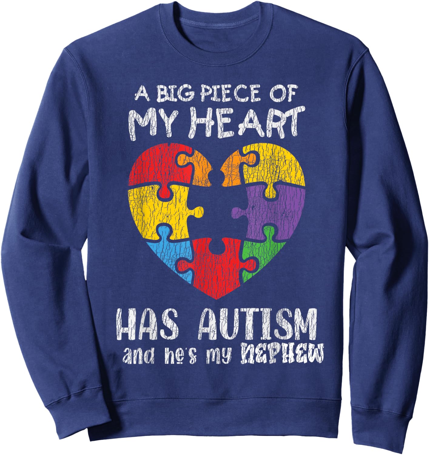 Autism Awareness Mom Parents Autistic Kids Awareness Mom Sweatshirt - Sweatshirt | Navy