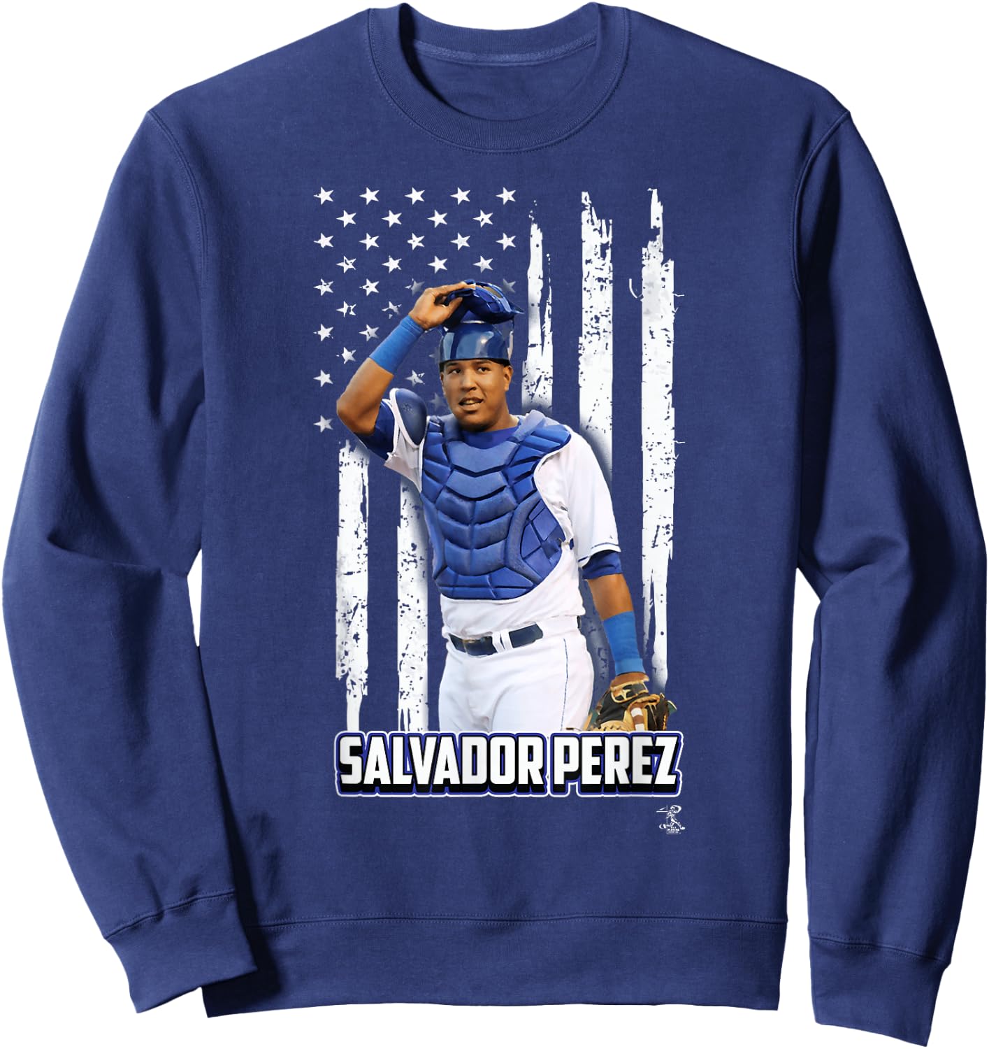 Salvador Perez Nation Flag - Apparel Sweatshirt - Sweatshirt | Navy