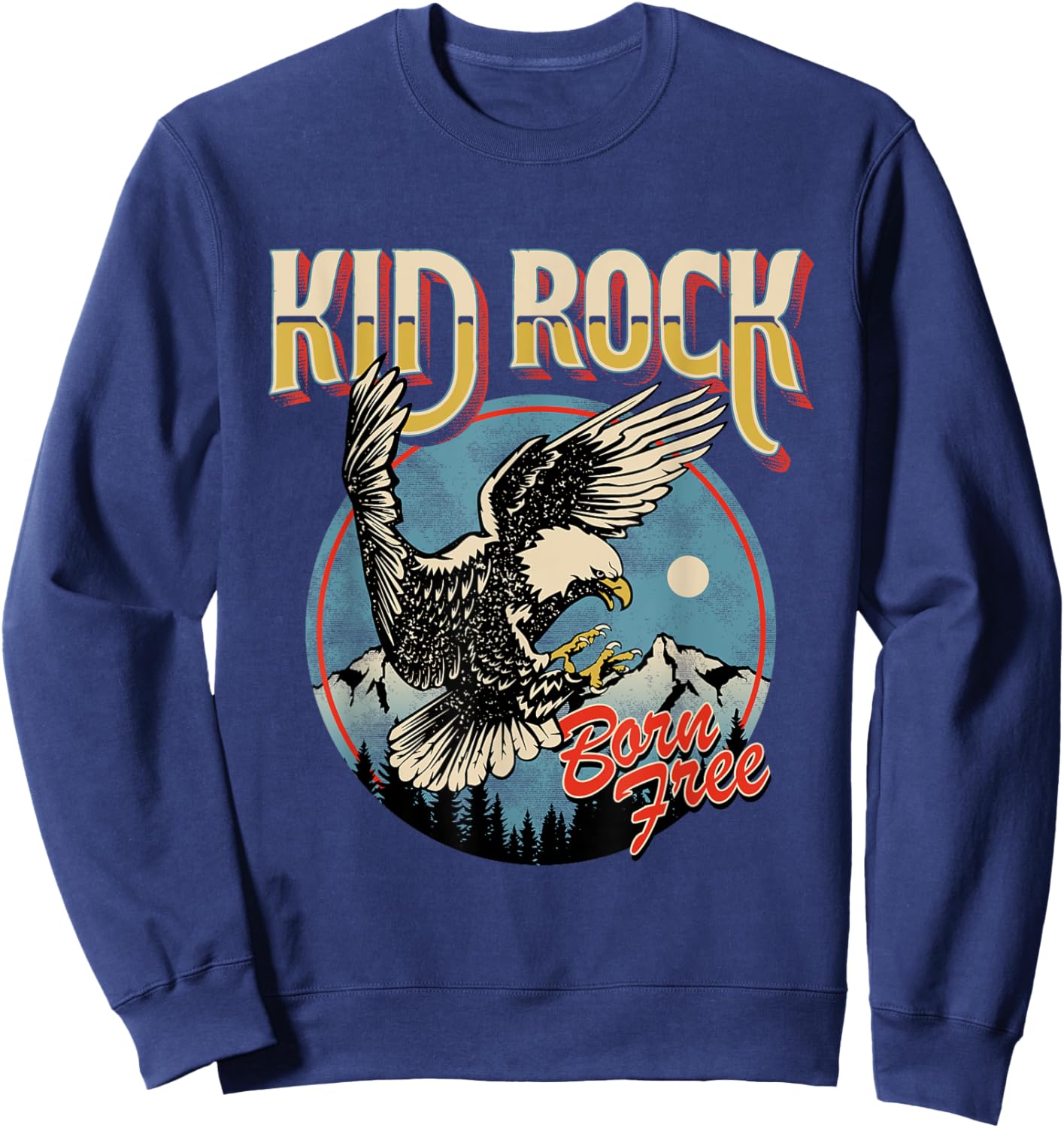 Born Free Eagle Sweatshirt - Sweatshirt | Navy