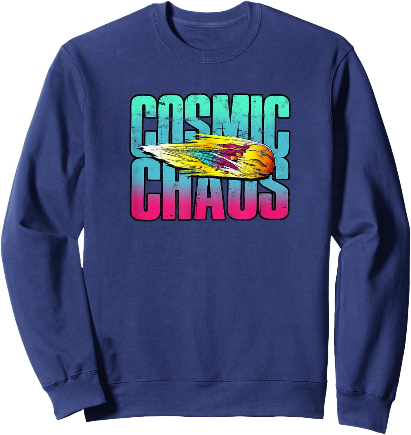 Cosmic Chaos - Space Sweatshirt - Sweatshirt | Navy