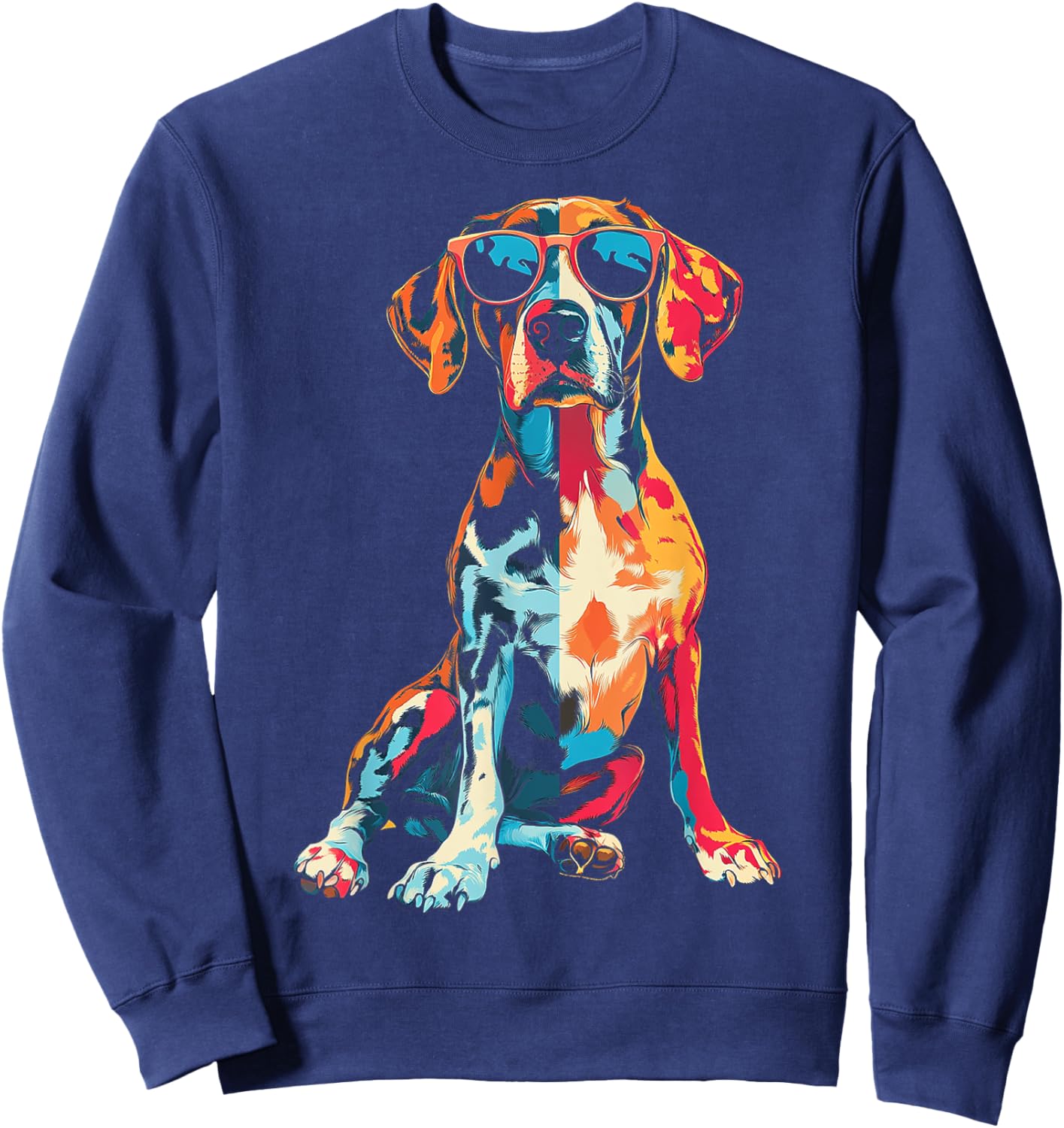 German Short Haired Pointer Dog Artwork Sweatshirt - Sweatshirt | Navy