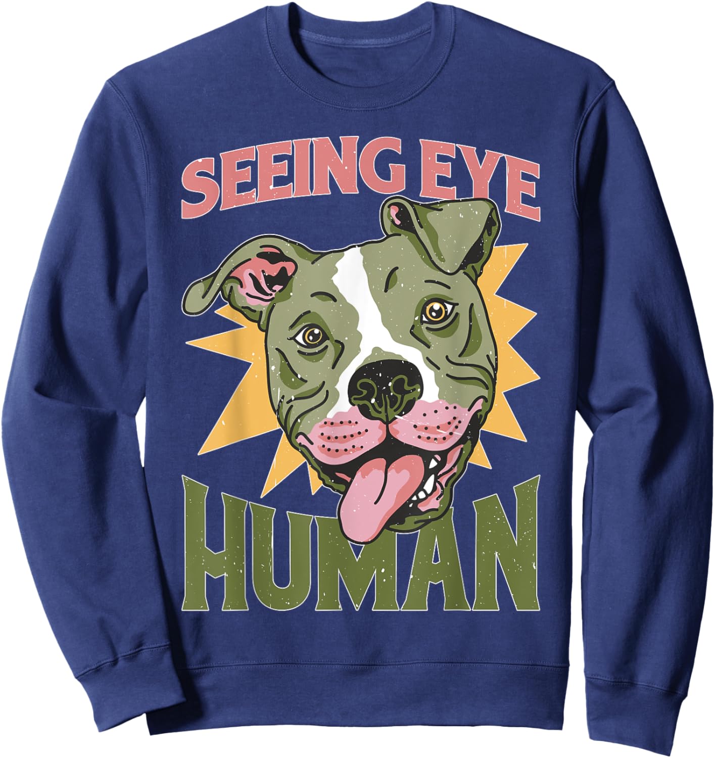 Seeing Eye Human -_ Sweatshirt - Sweatshirt | Navy
