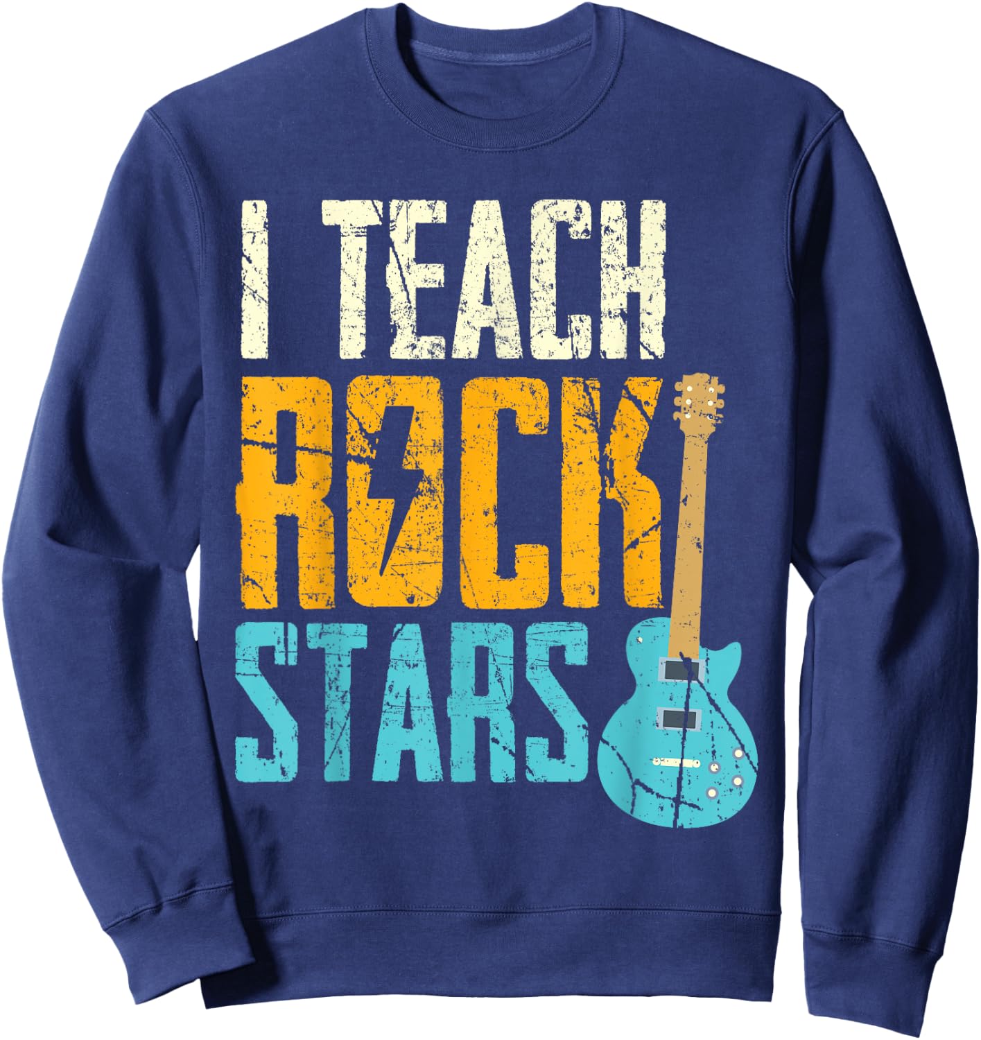 Teaching rock stars / Rock'n roll music teacher Men Women Sweatshirt - Sweatshirt | Navy