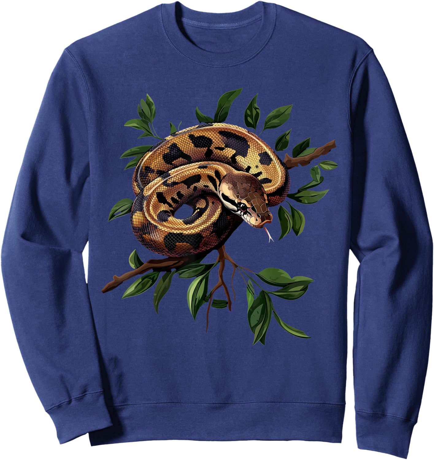 Funny King Python Lover Snakes Reptiles Python Sweatshirt - Sweatshirt | Navy