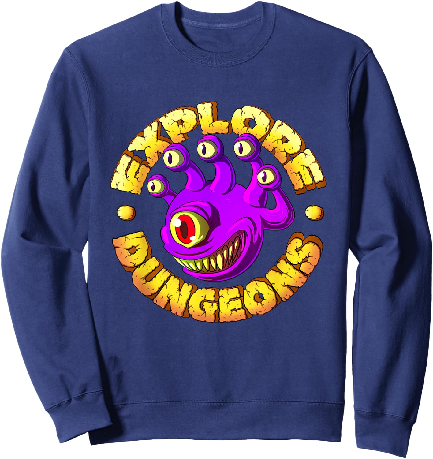 Explore Dungeons - Beholder Sweatshirt - Sweatshirt | Navy