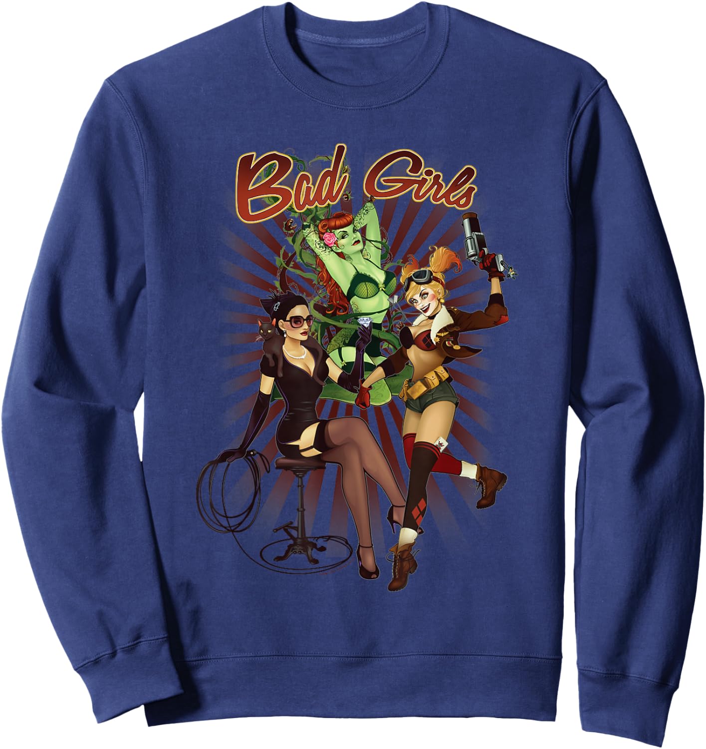 Batman Bad Girls Sweatshirt - Sweatshirt | Navy