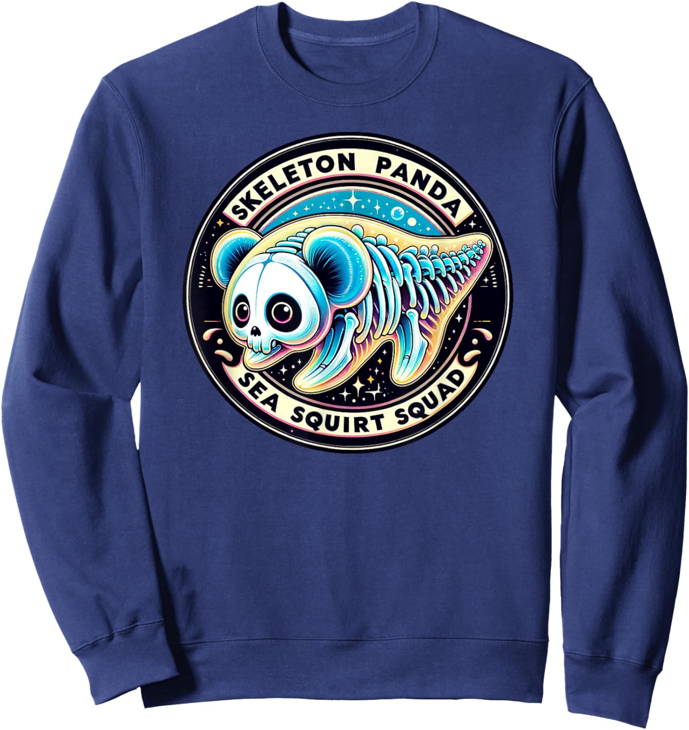 Skeleton Panda Sea Squirt Squad Sweatshirt - Sweatshirt | Navy