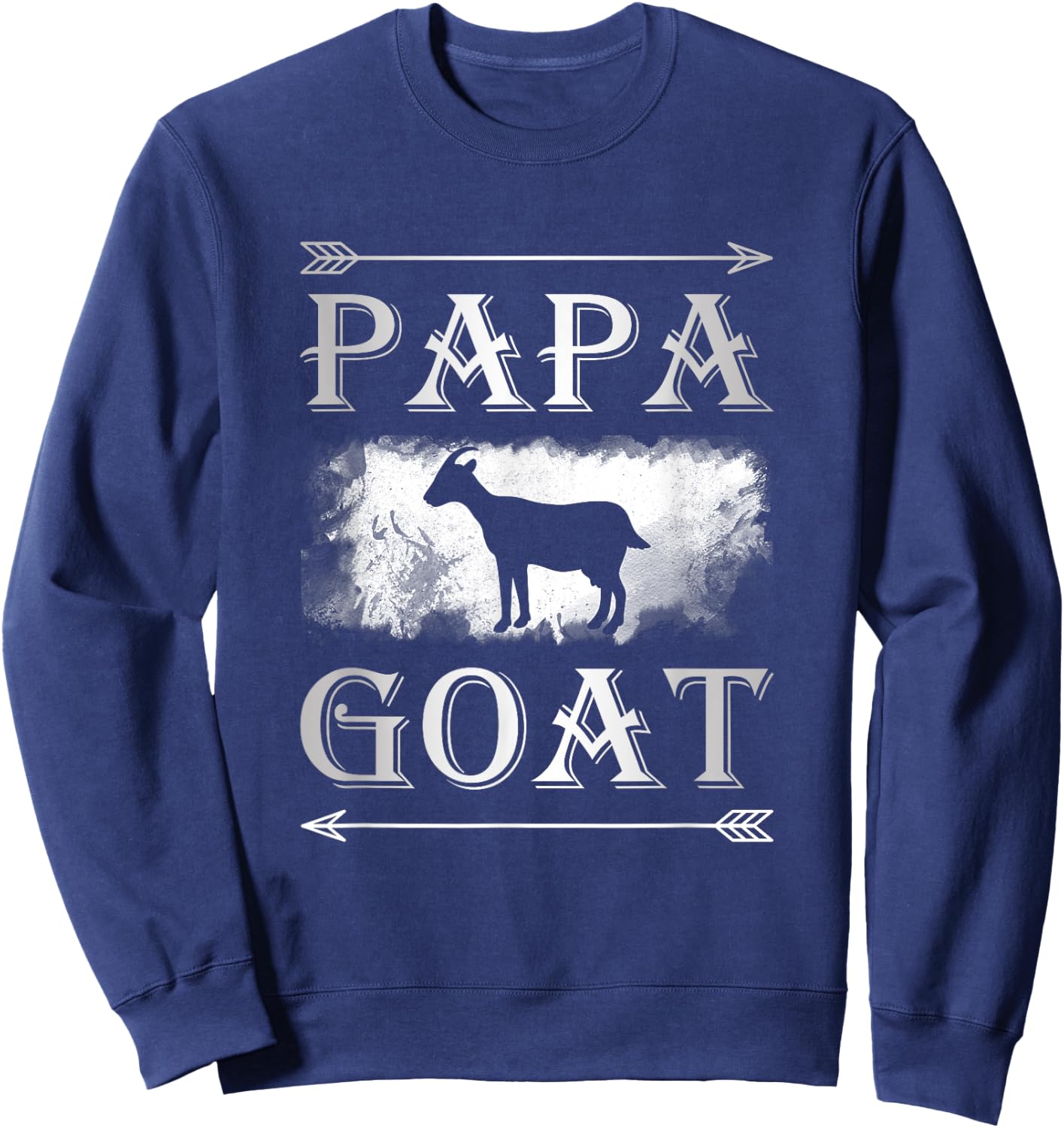 Best Husband Gifts "Papa Goat" Men Shirts Sweatshirt - Sweatshirt | Navy