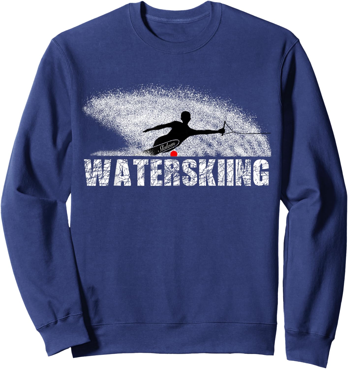 Slalom Water Skier Sweatshirt - Sweatshirt | Navy