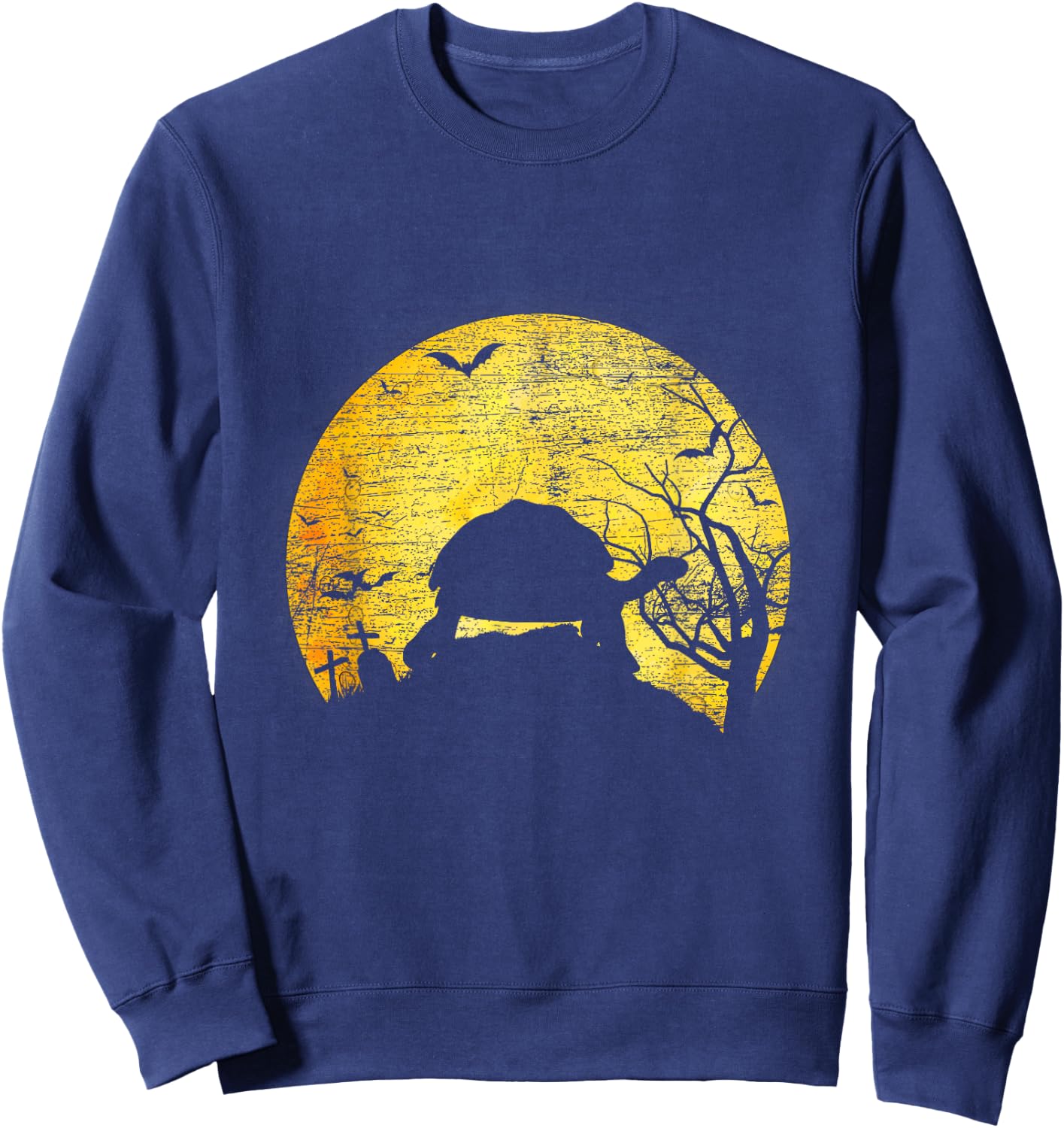 Spooky Halloween Costume Sea Animal Zoo Keeper Turtle Sweatshirt - Sweatshirt | Navy