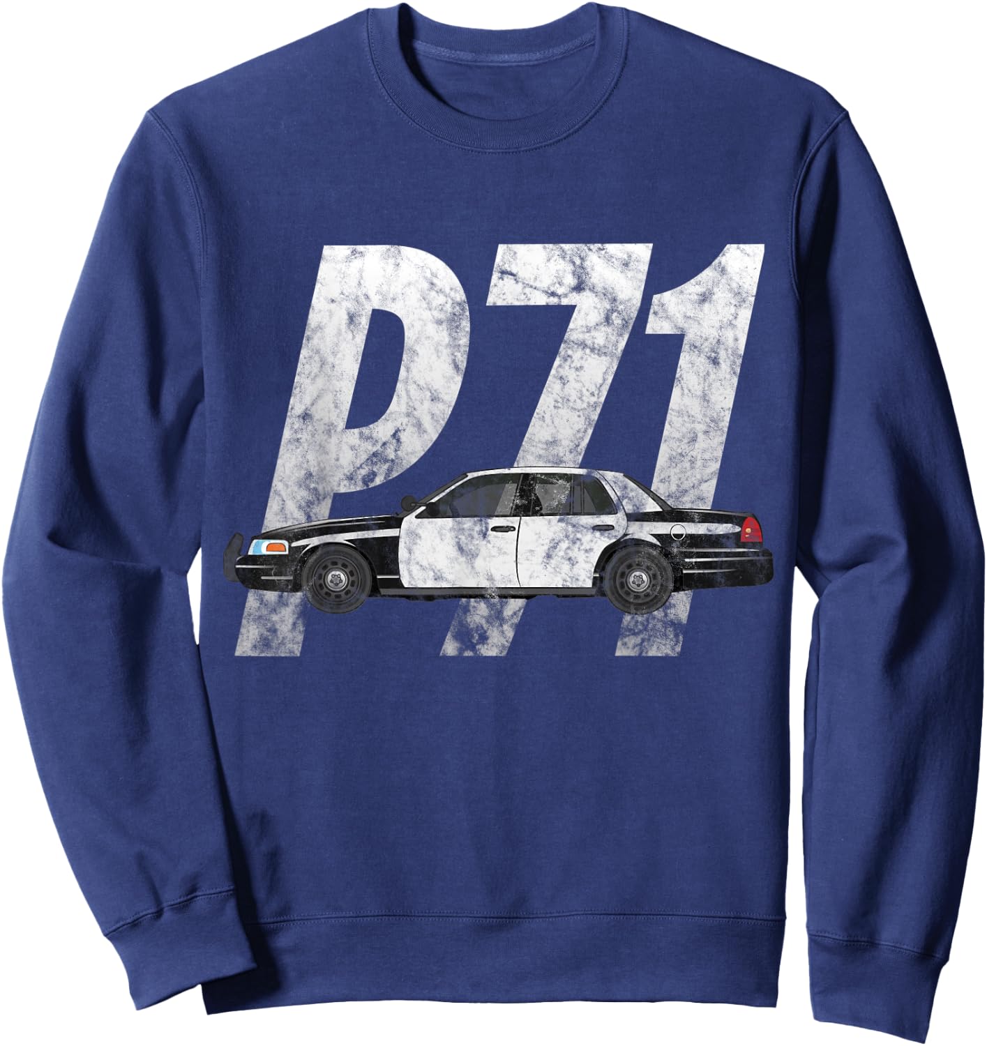 Cop Car P71 Crown Vic T Shirt Vintage Style Sweatshirt - Sweatshirt | Navy