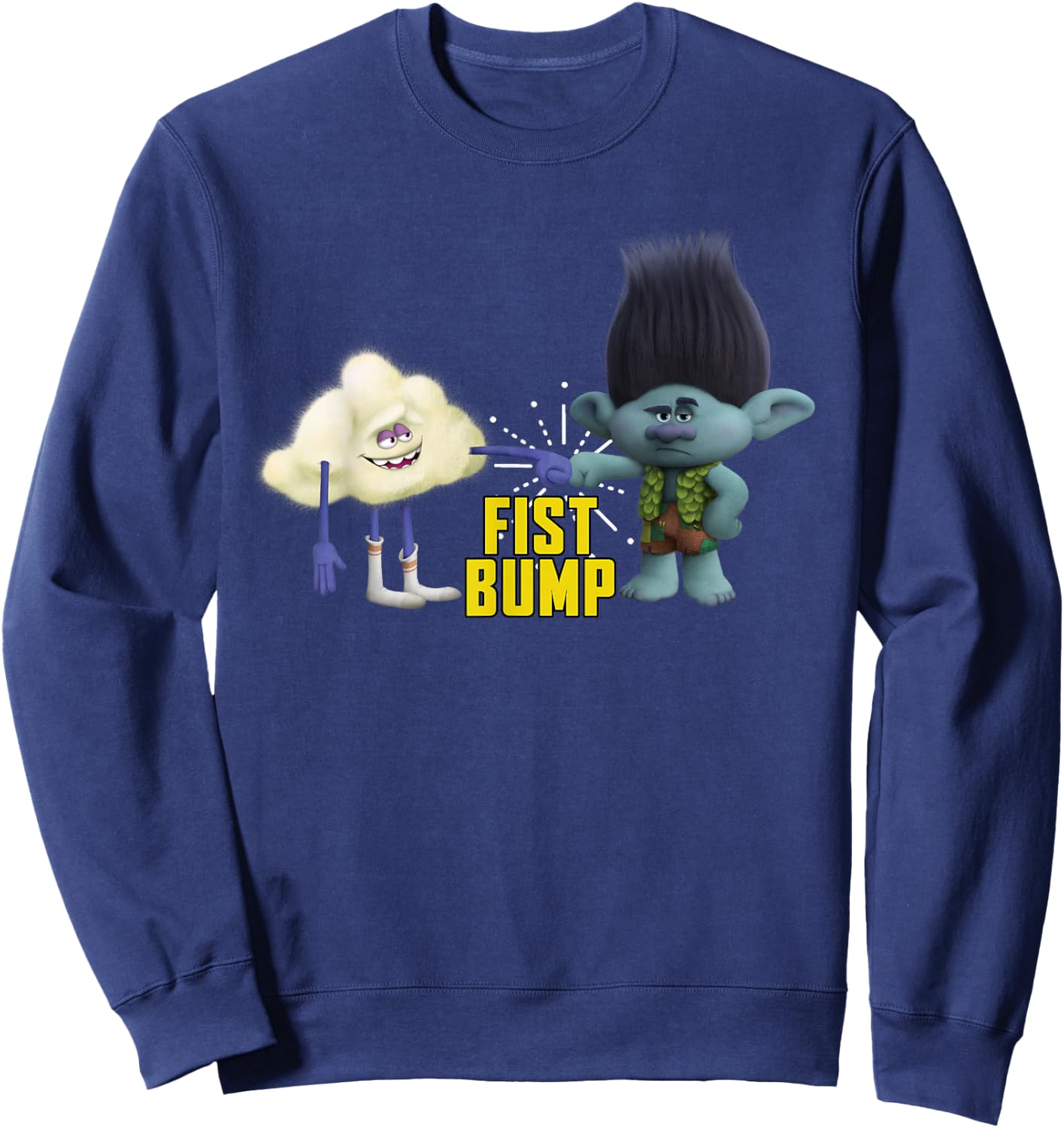 DreamWorks Trolls Fist Bump Small Sweatshirt - Sweatshirt | Navy