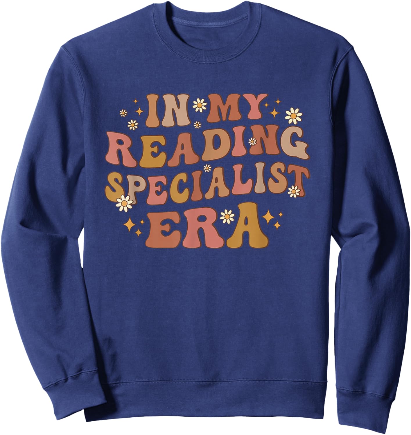 In My Reading Specialist Era Sweatshirt - Sweatshirt | Navy