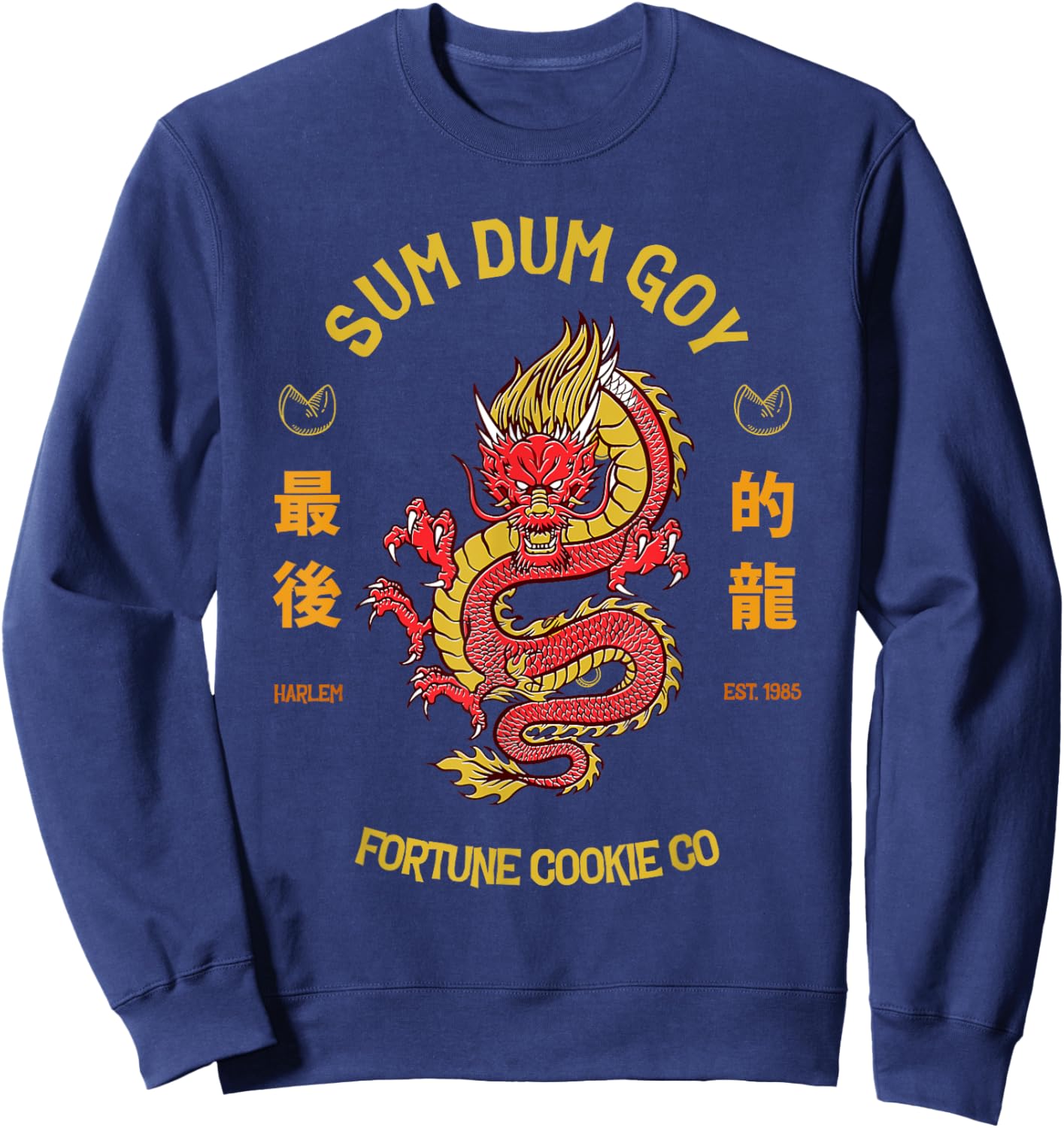 SUM DUM GOY Fortune Cookie Company Sweatshirt - Sweatshirt | Navy