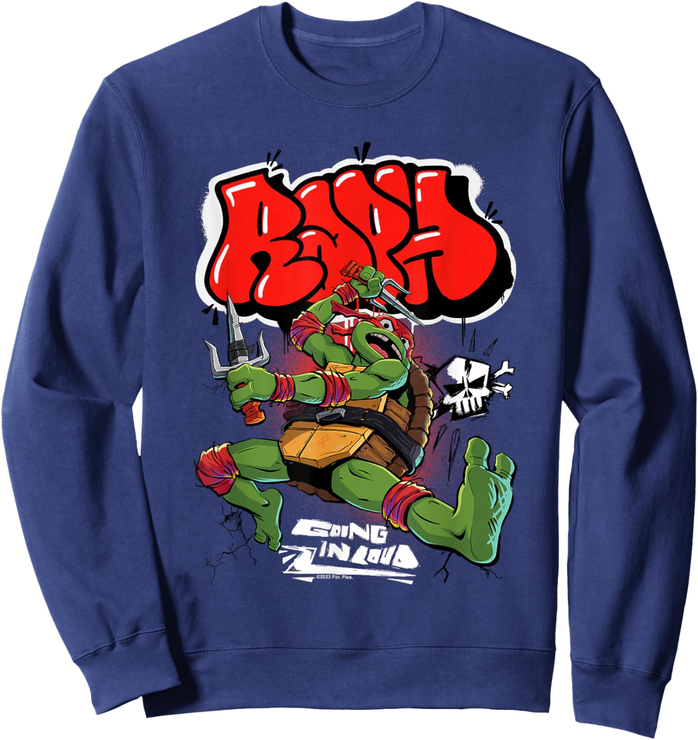 Teenage Mutant Ninja Turtles: Mutant Mayhem Raph Ninja Sweatshirt - Sweatshirt | Navy
