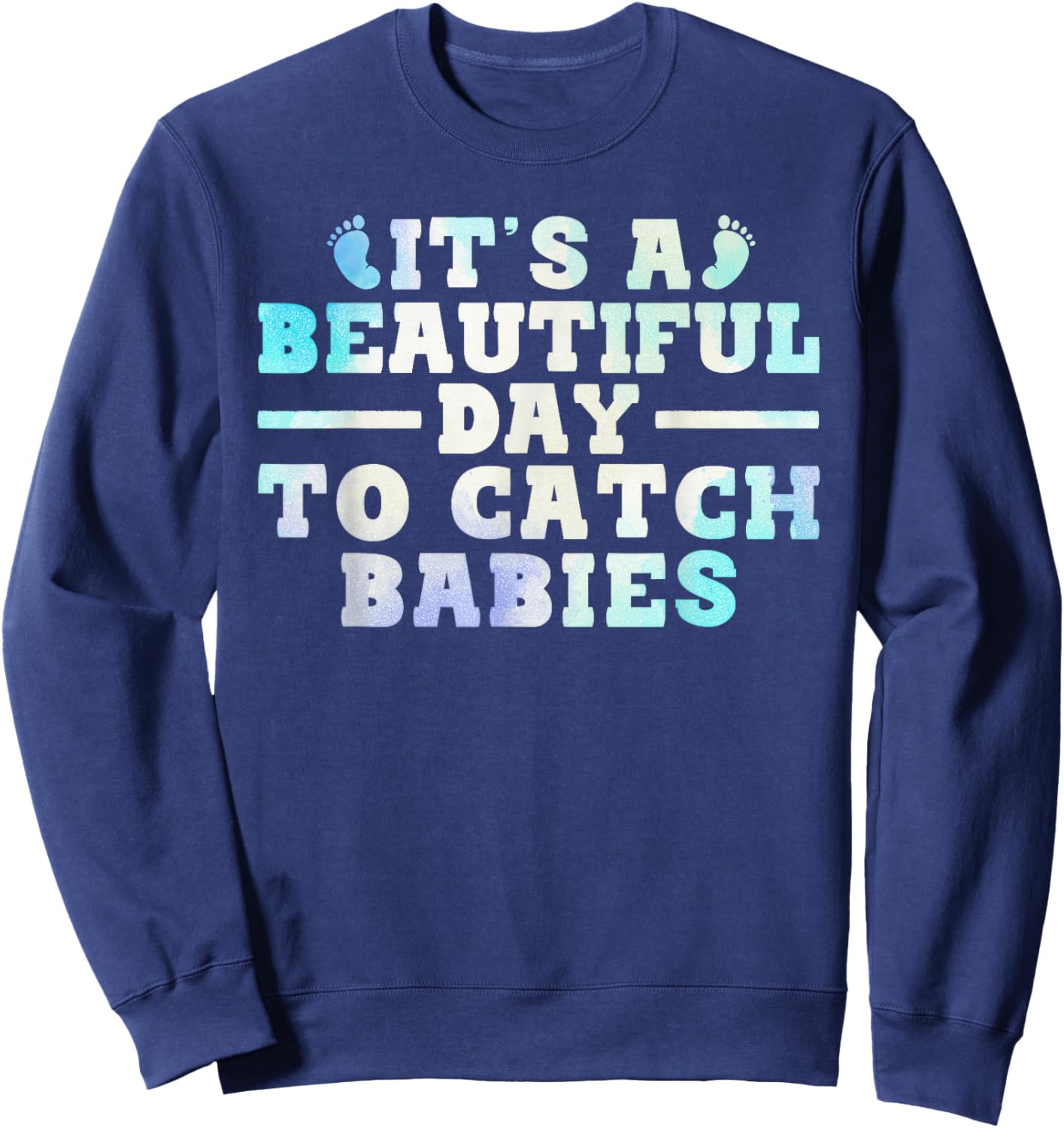 Funny Midwife Design Wife Grandma Nursing Midwives Sweatshirt - Sweatshirt | Navy