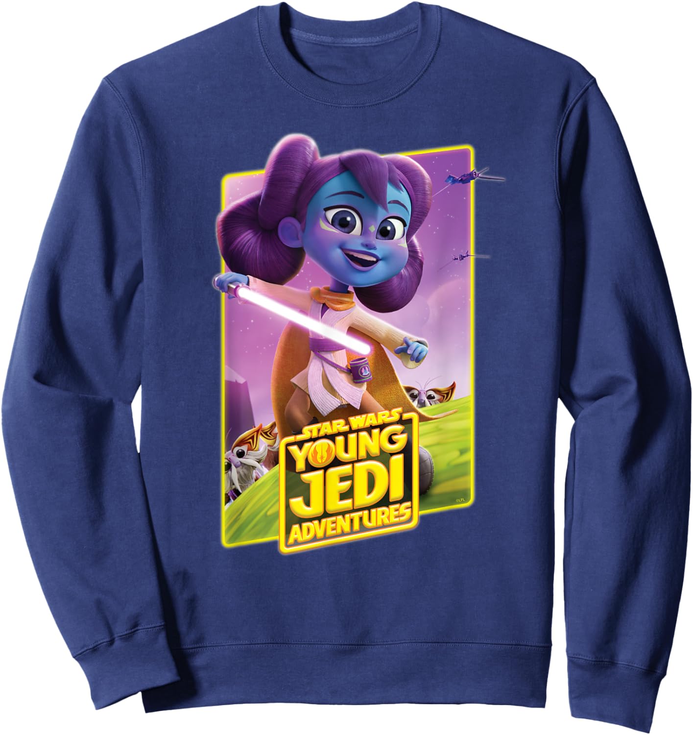Star Wars Young Jedi Adventures Lys Solay Poster Art Sweatshirt - Sweatshirt | Navy