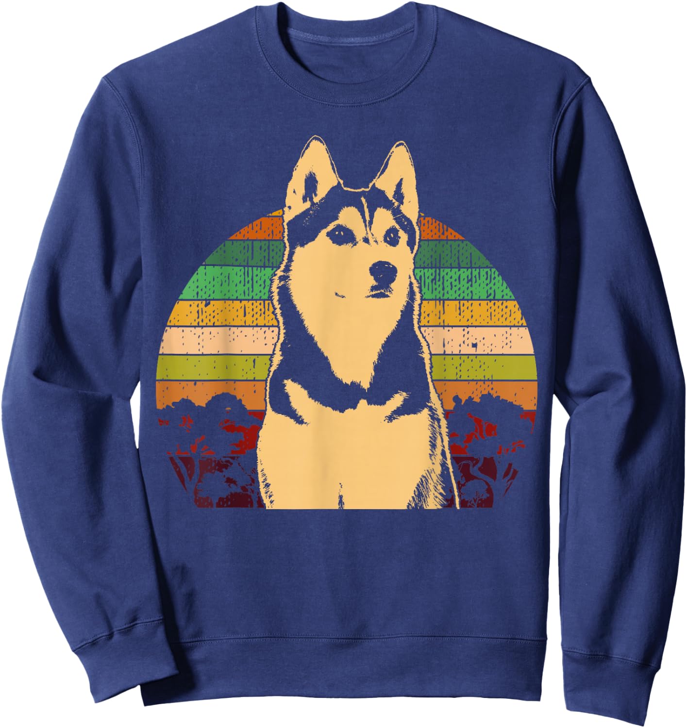 Sled Dog Husky Dog Breed Sweatshirt - Sweatshirt | Navy