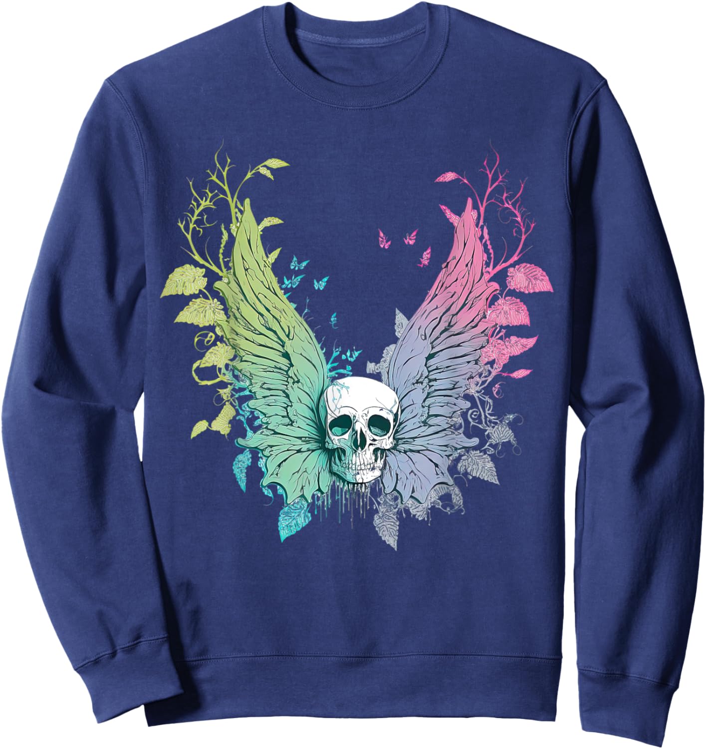 Goth Fairycore Aesthetic gothic fairy Aesthetic Sweatshirt - Sweatshirt | Navy