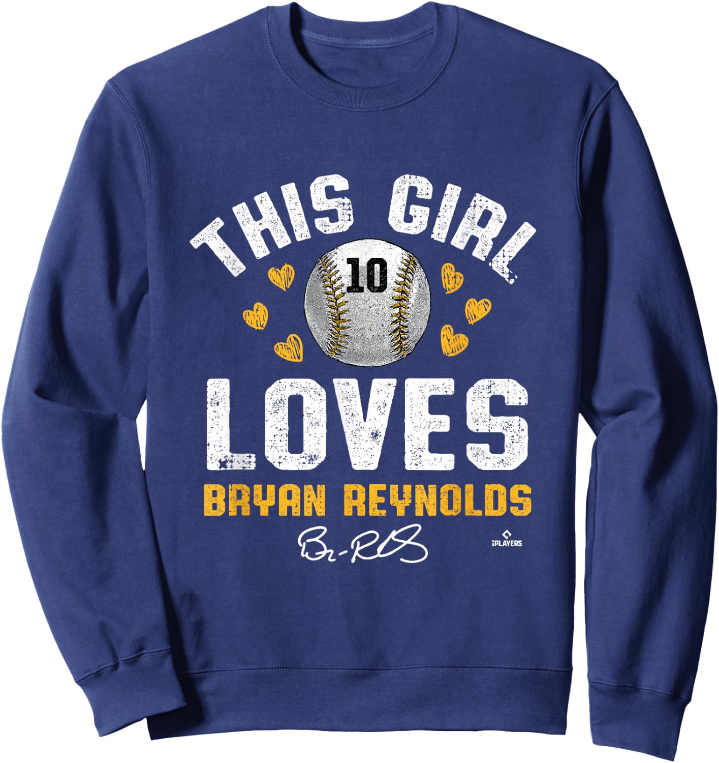 This Girl Loves Bryan Reynolds Pittsburgh MLBPA Sweatshirt - Sweatshirt | Navy