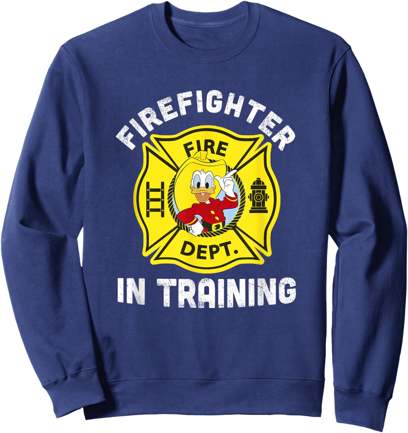 Disney Mickey & Friends Donald Duck Firefighter In Training Sweatshirt - Sweatshirt | Navy
