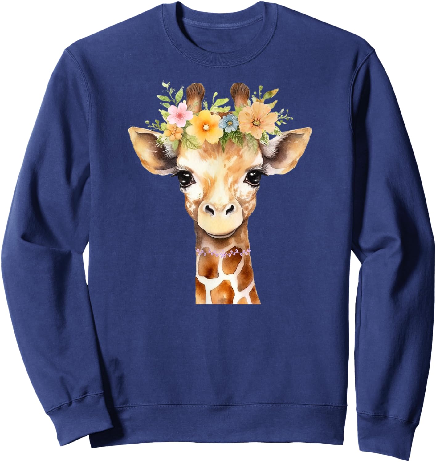 Giraffe Safari Giraffe Lovers , Black, S Sweatshirt - Sweatshirt | Navy