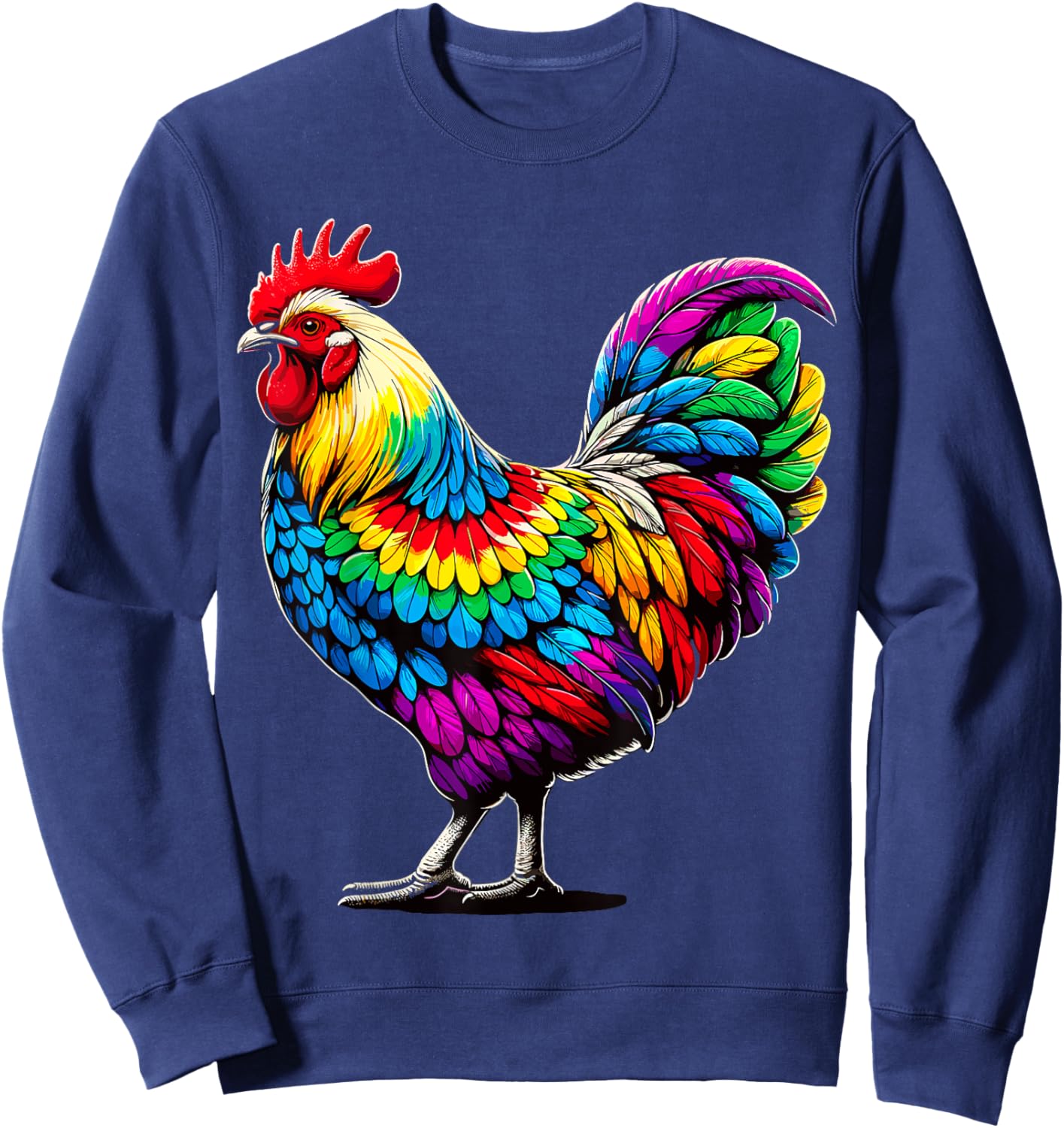 Tie-Dye Chicken Sweatshirt - Sweatshirt | Navy