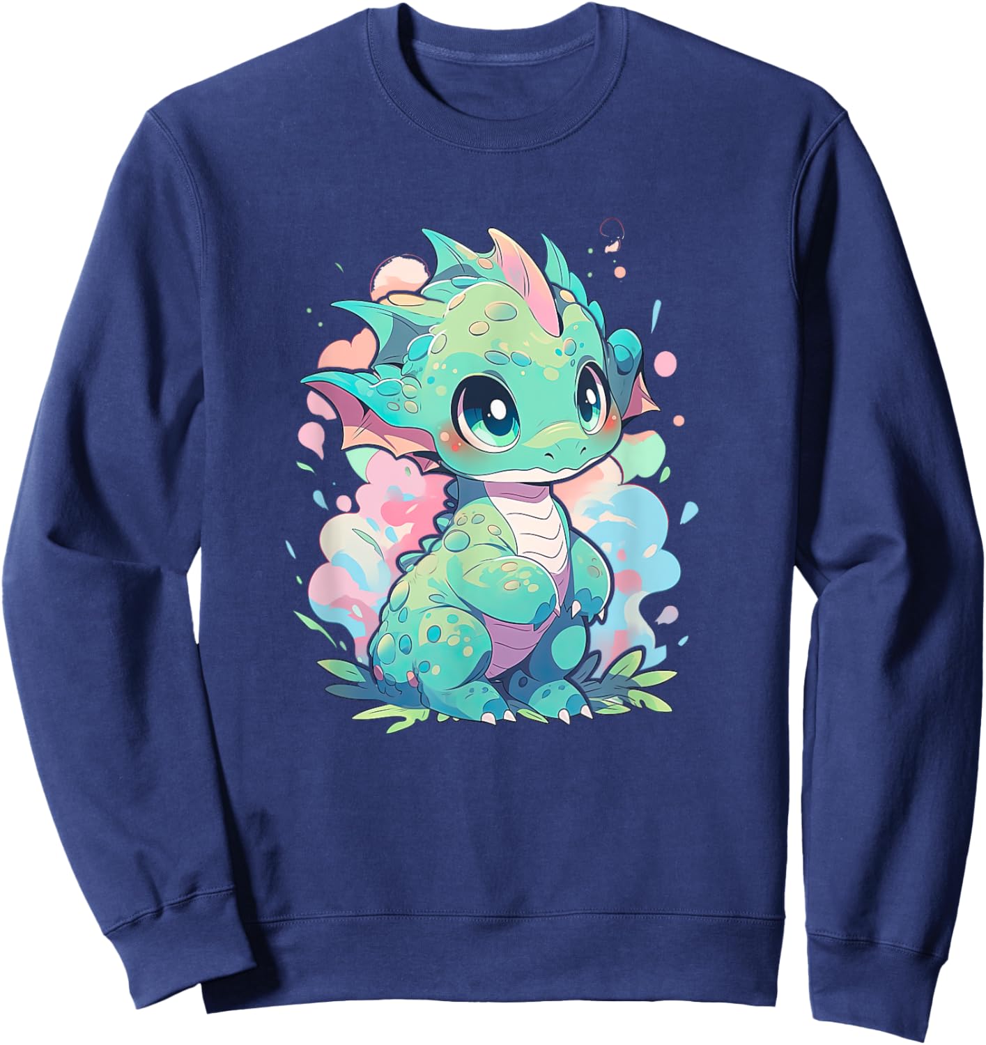 Cute Dragon funny Dragon lover baby Sweatshirt - Sweatshirt | Navy