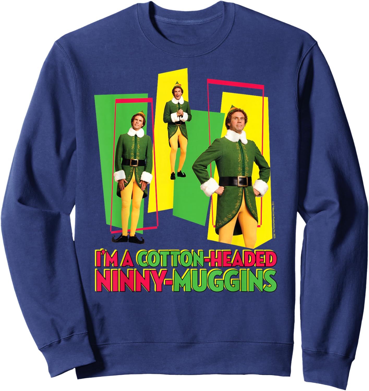 Elf - Cotton Headed Ninny Muggins Sweatshirt - Sweatshirt | Navy