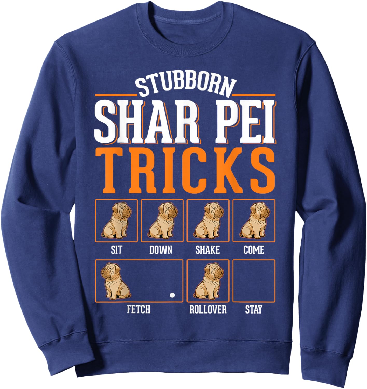 Shar Pei Tricks Sweatshirt - Sweatshirt | Navy