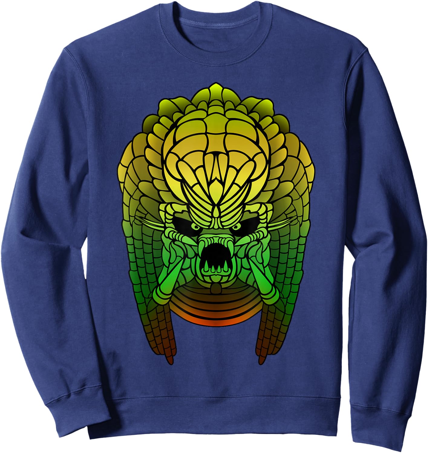 Yautja. Sci-fi monster design. Sweatshirt - Sweatshirt | Navy
