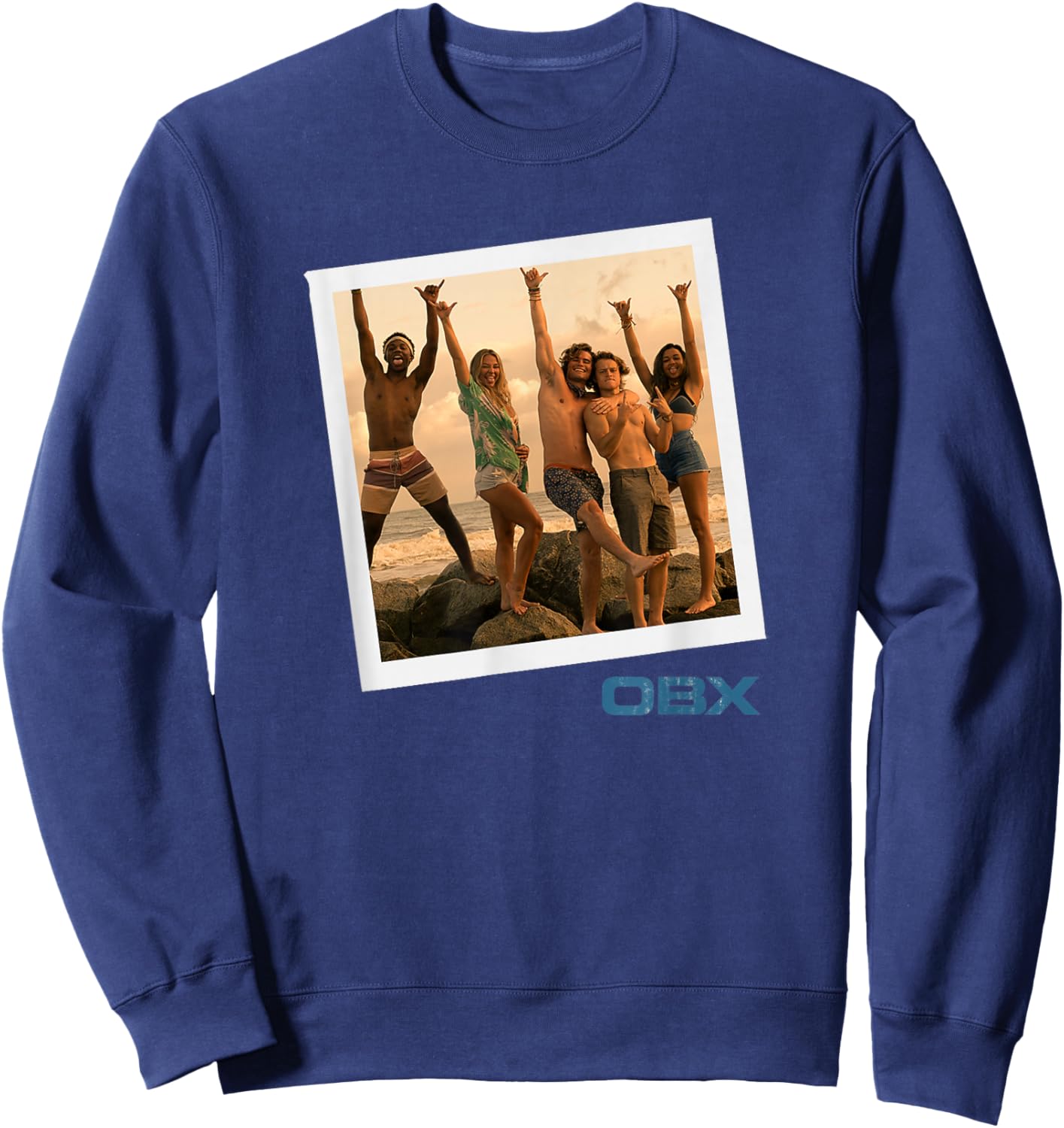 Outer Banks Vintage Photo Group Shot Sweatshirt - Sweatshirt | Navy