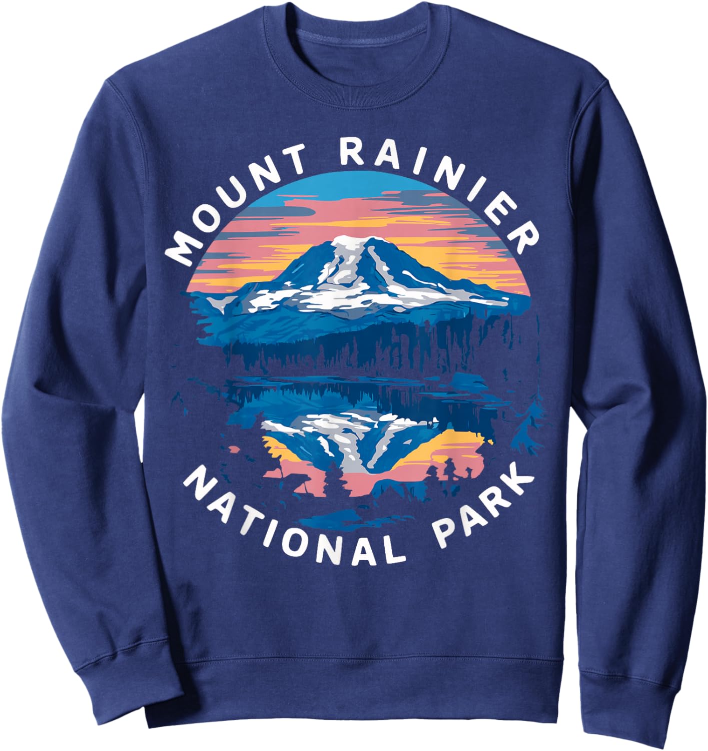 Mount Rainier Hiking Road Trip Seattle Sweatshirt - Sweatshirt | Navy