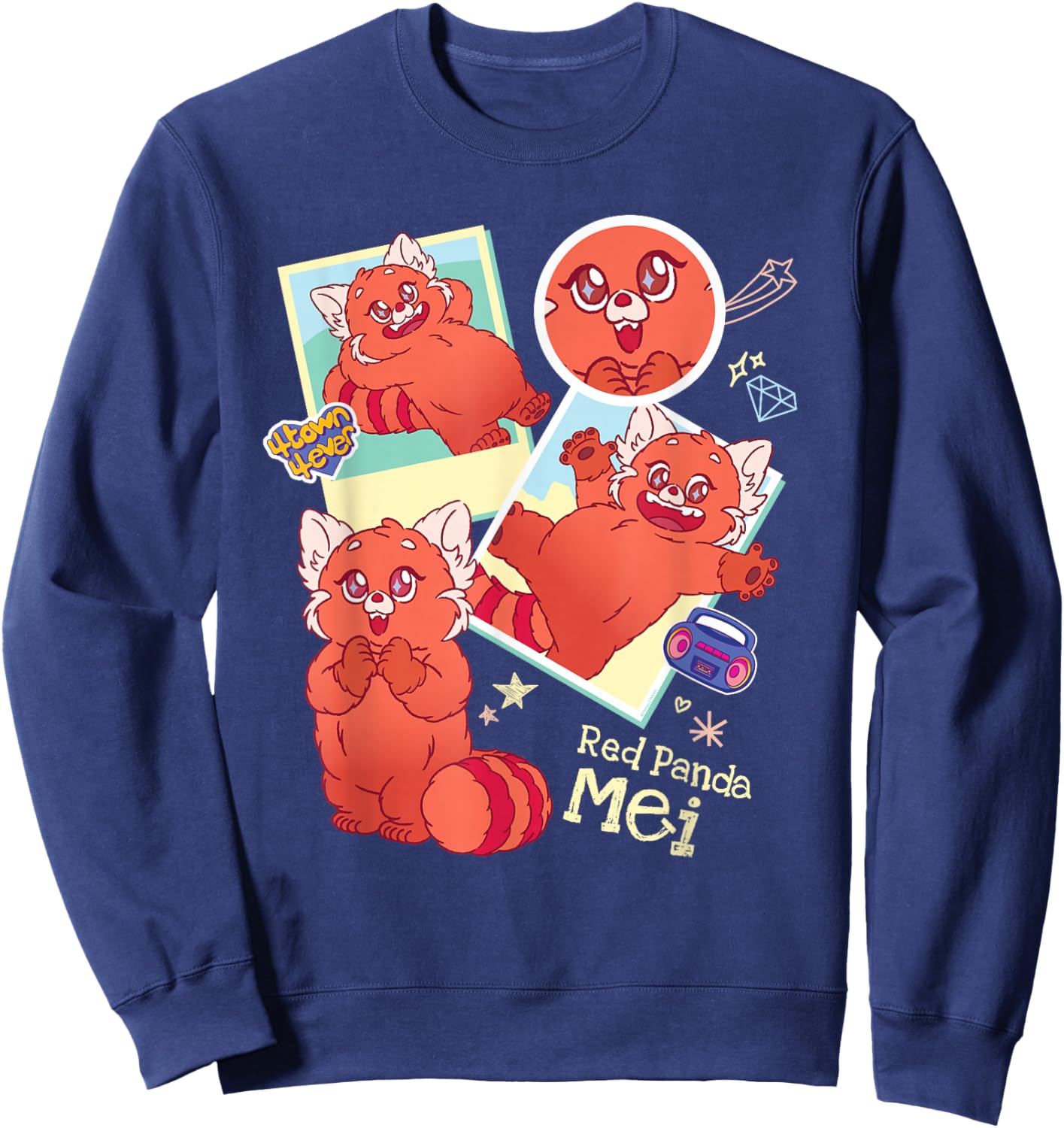 Disney and Pixar’s Turning Red Panda Mei Cute 4 Town 4Ever Sweatshirt - Sweatshirt | Navy