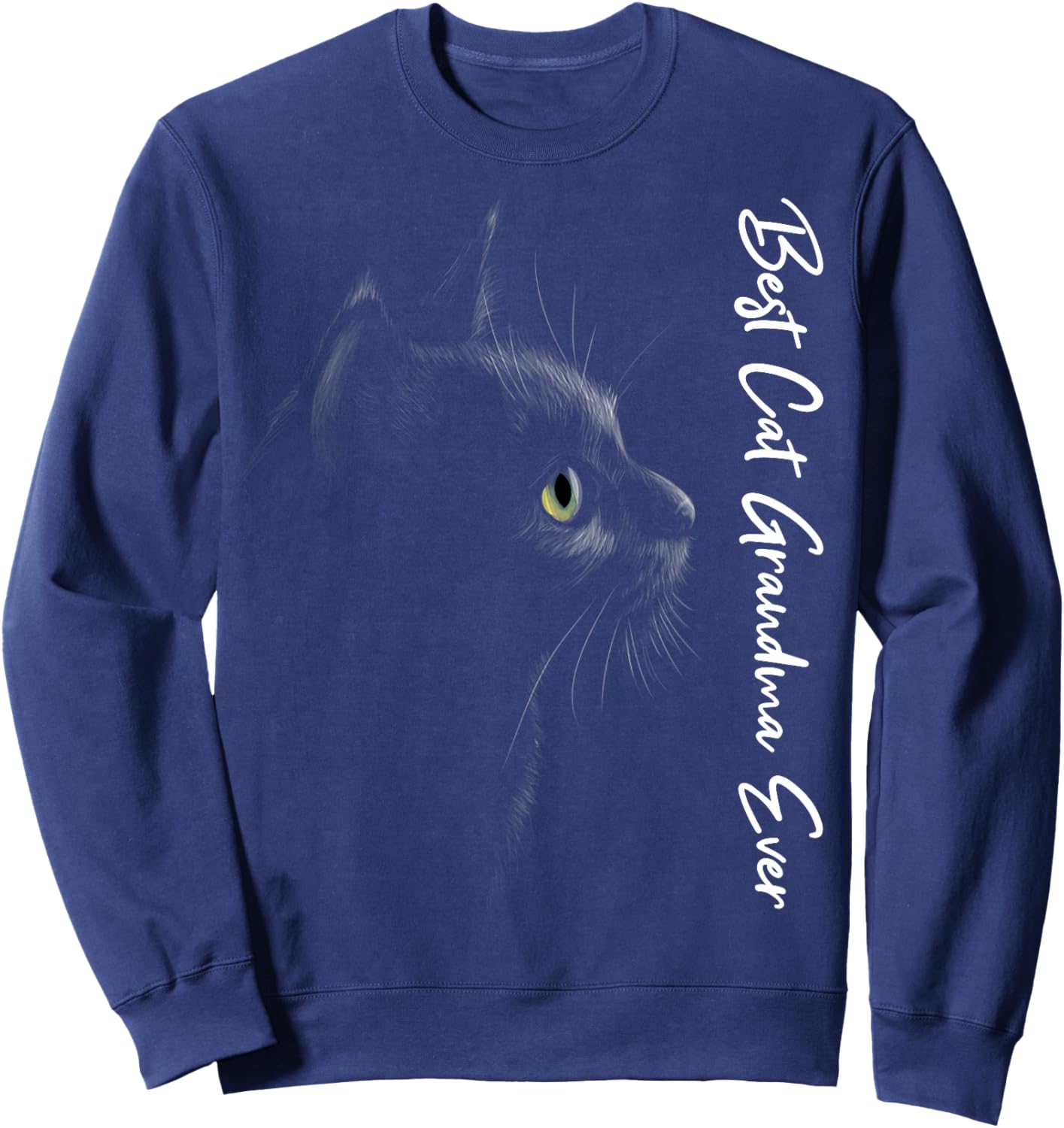 Best Cat Grandma ever Cats Cat Sweatshirt - Sweatshirt | Navy