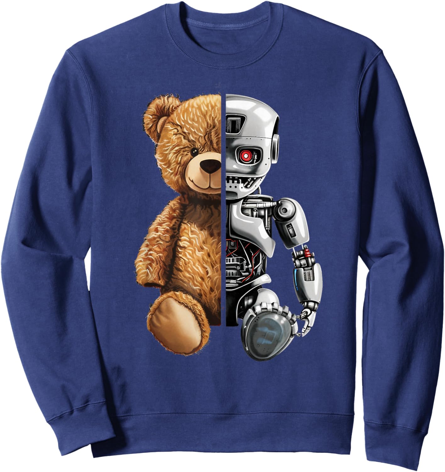 Robotics Animal Lover Teddy Robot Bear Robots Art Sweatshirt - Sweatshirt | Navy
